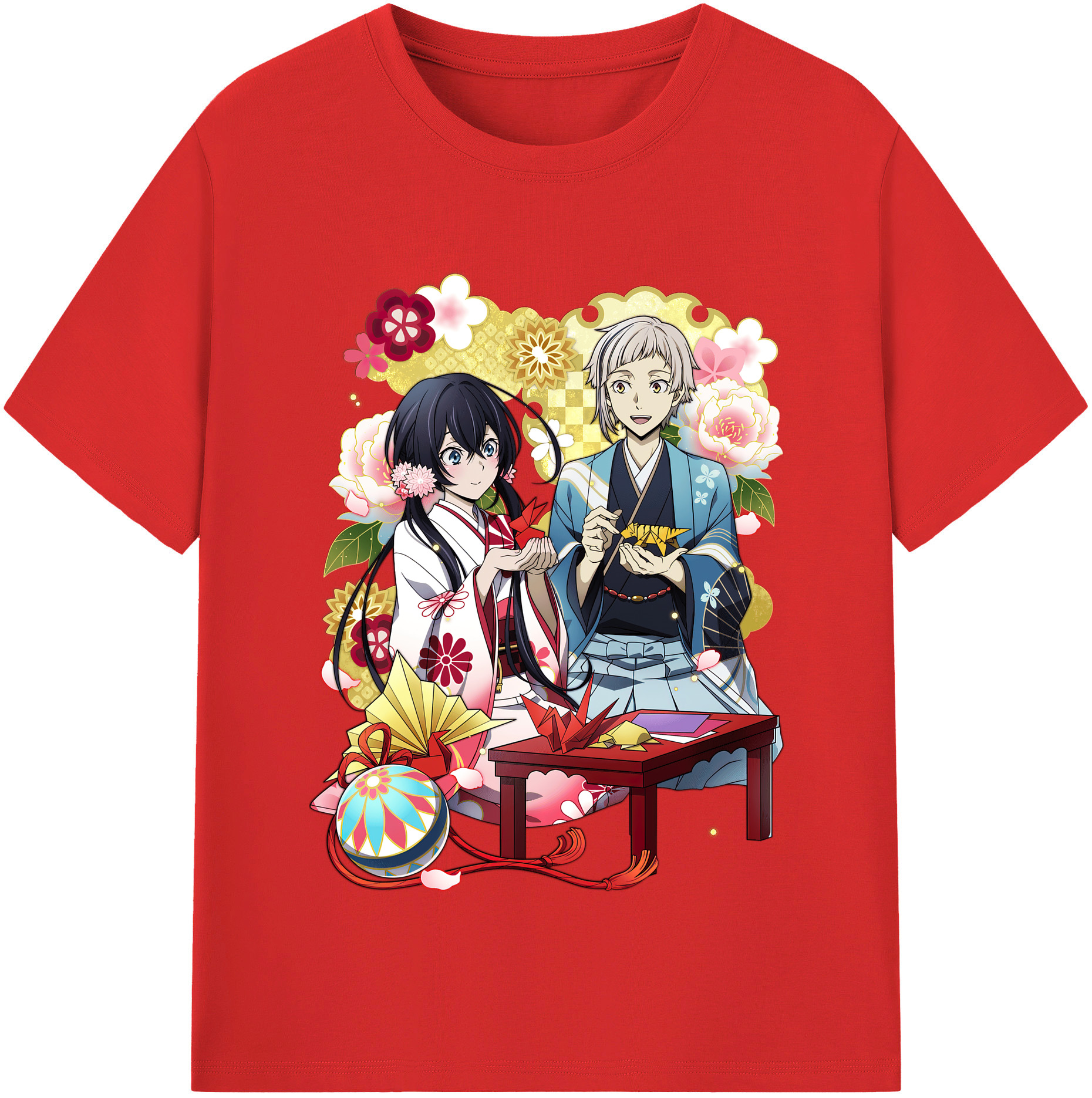 （画像用） 文豪ストレイドッグス Bungo Stray Dogs レディースカジュアルプリントTシャツ（綿100％）
