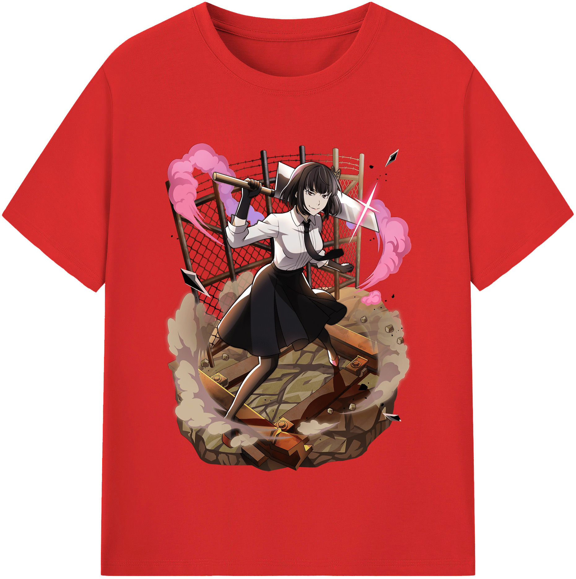 （画像用） 文豪ストレイドッグス Bungo Stray Dogs レディースカジュアルプリントTシャツ（綿100％）