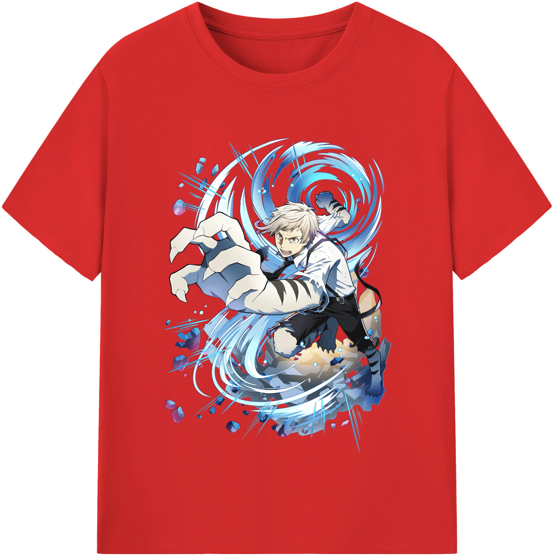 （画像用） 文豪ストレイドッグス Bungo Stray Dogs レディースカジュアルプリントTシャツ（綿100％）