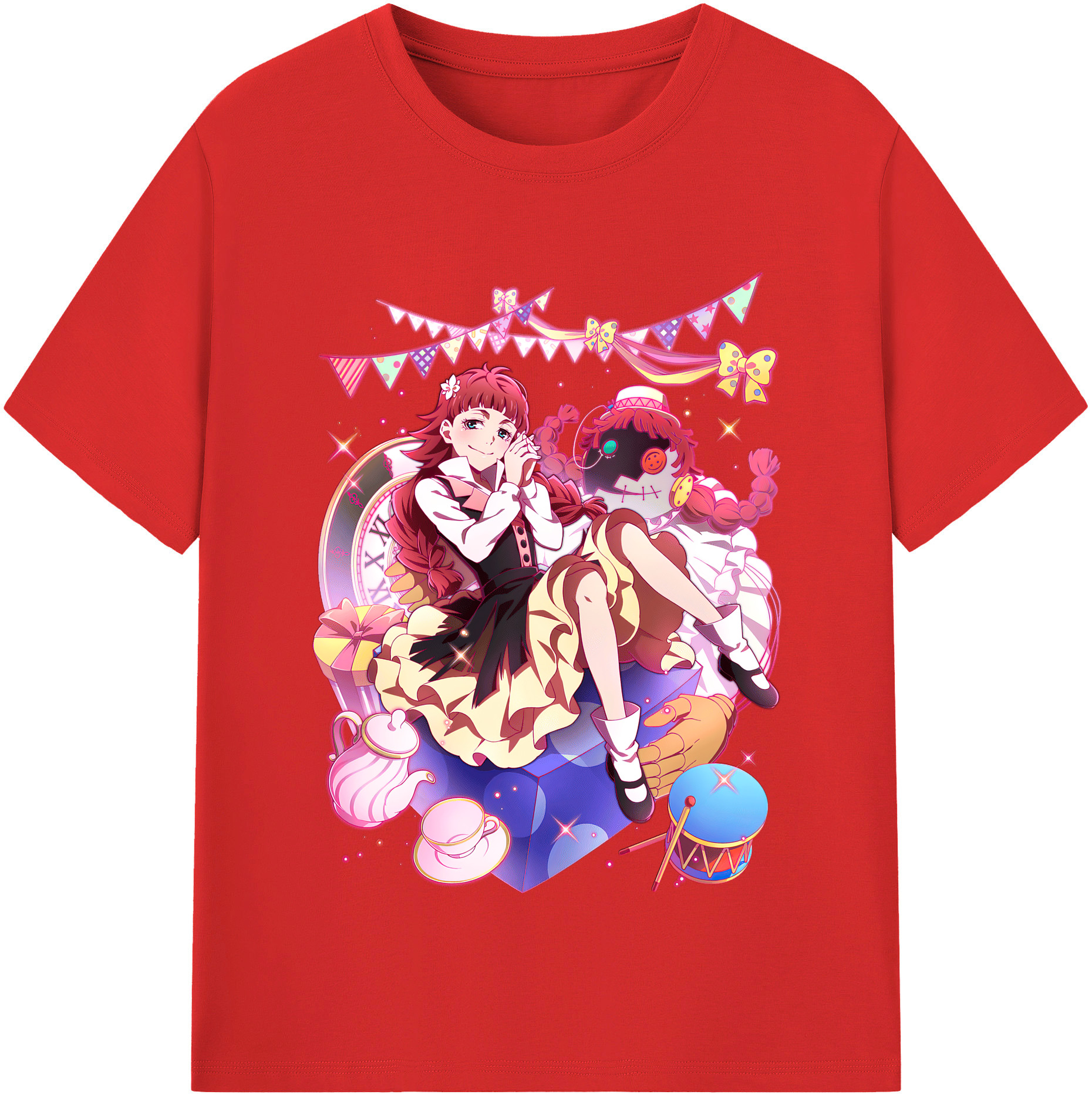 （画像用） 文豪ストレイドッグス Bungo Stray Dogs レディースカジュアルプリントTシャツ（綿100％）