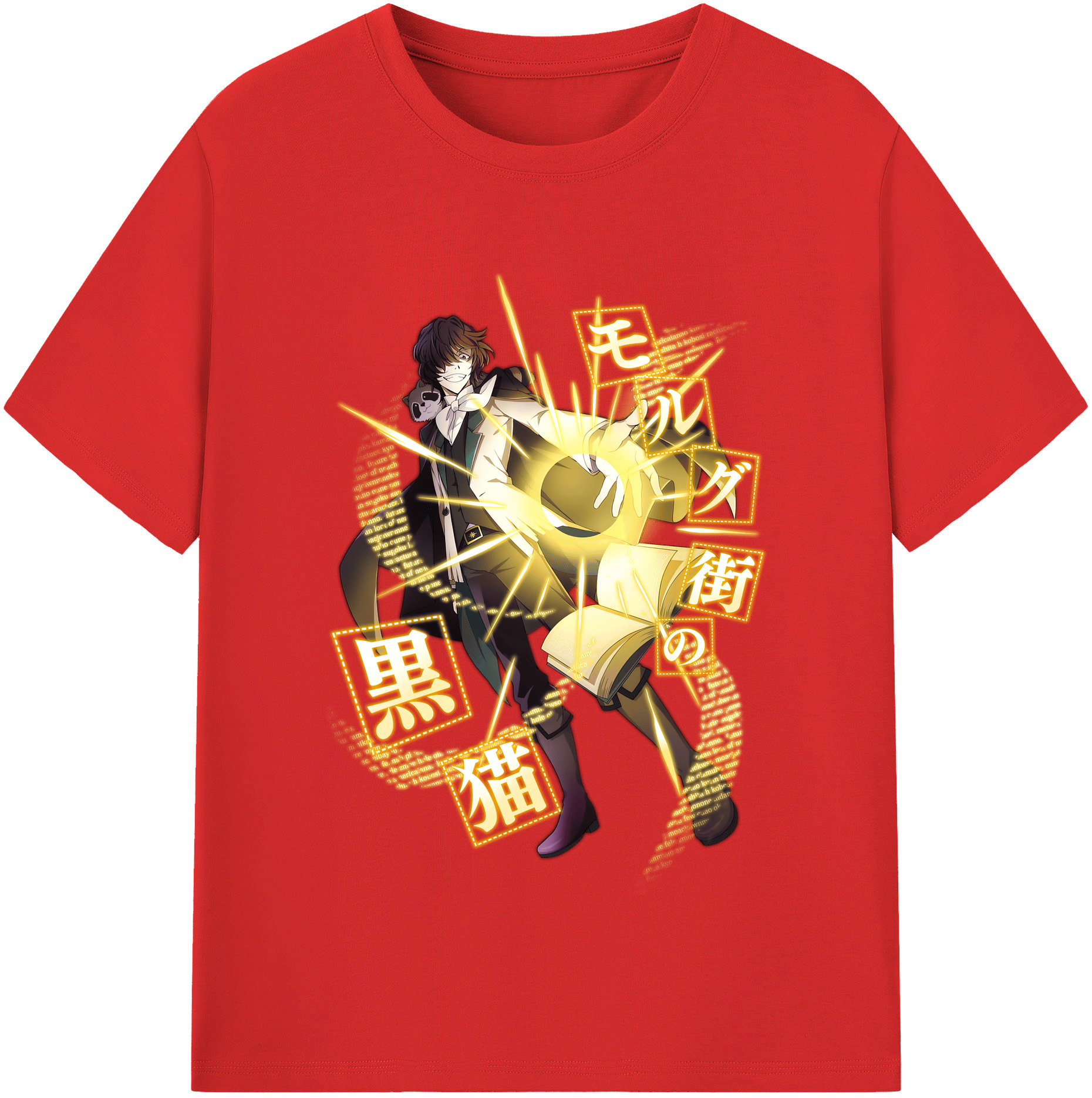 （画像用） 文豪ストレイドッグス Bungo Stray Dogs レディースカジュアルプリントTシャツ（綿100％）