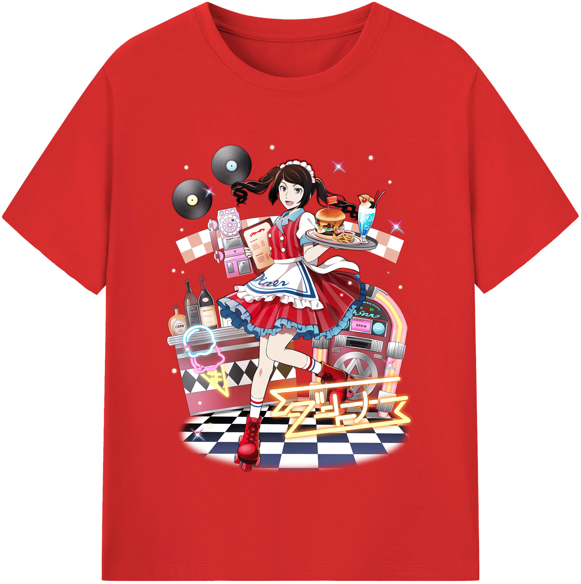 （画像用） 文豪ストレイドッグス Bungo Stray Dogs レディースカジュアルプリントTシャツ（綿100％）