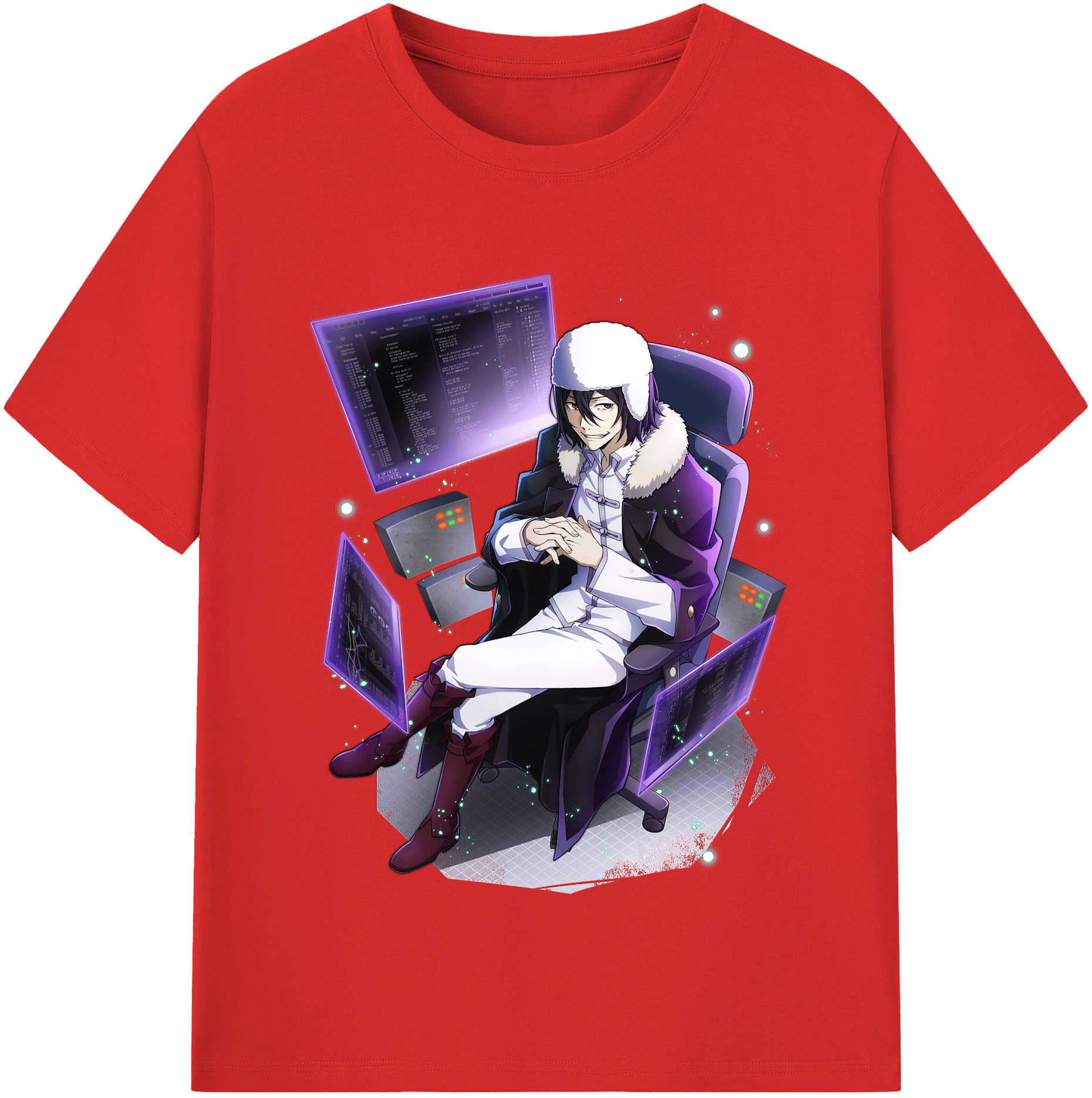 （画像用） 文豪ストレイドッグス Bungo Stray Dogs レディースカジュアルプリントTシャツ（綿100％）