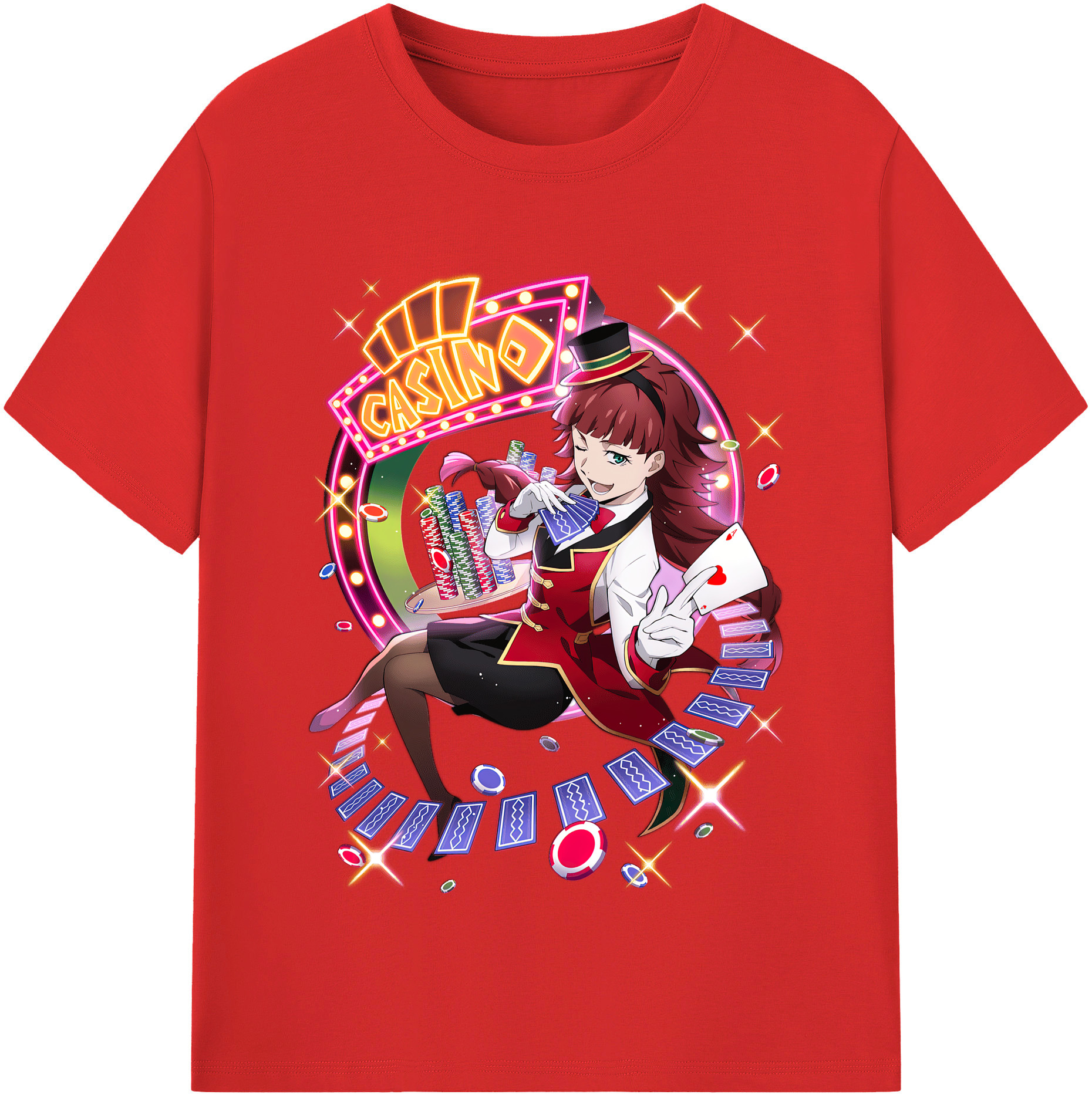 （画像用） 文豪ストレイドッグス Bungo Stray Dogs レディースカジュアルプリントTシャツ（綿100％）