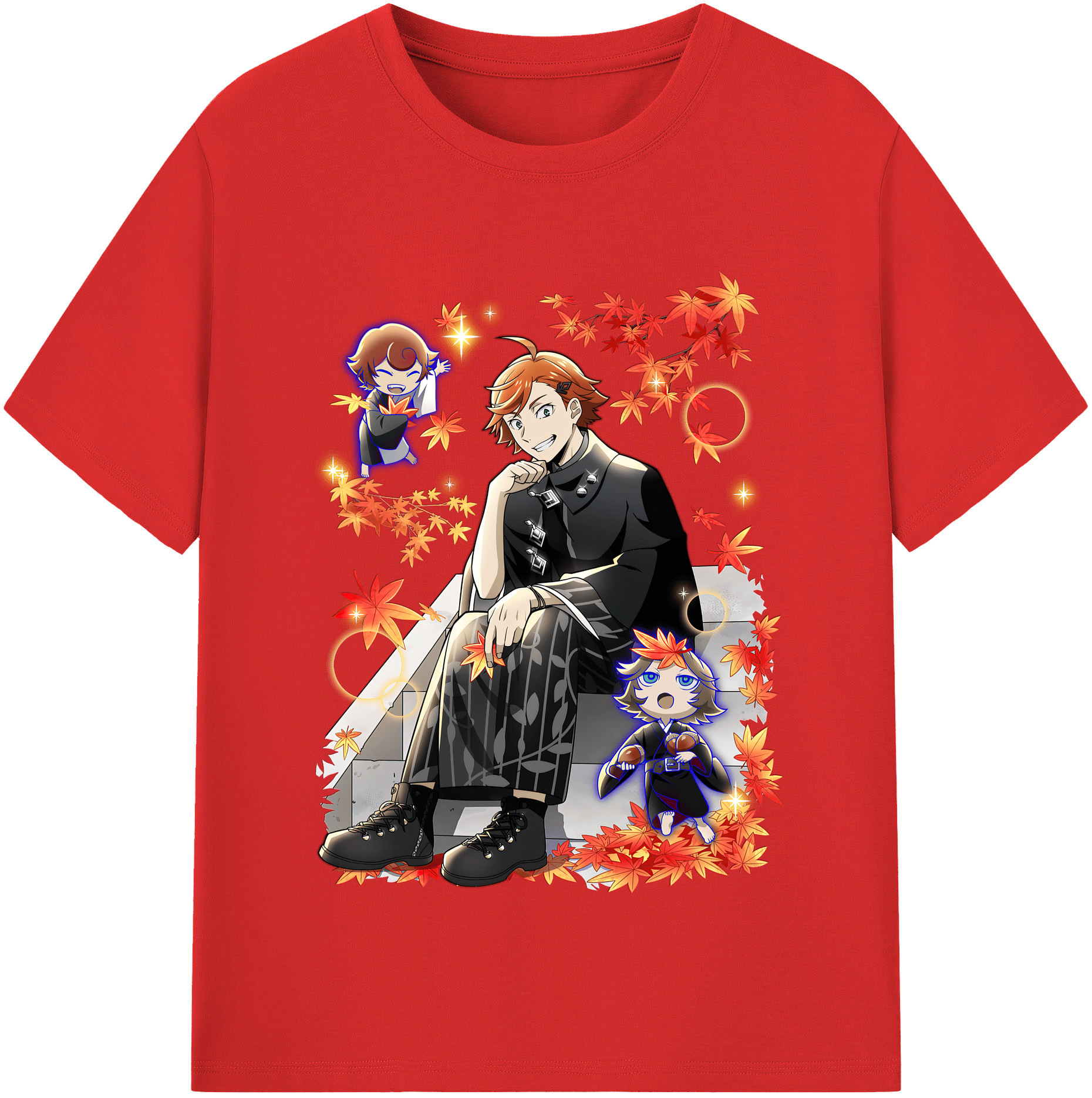 （画像用） 文豪ストレイドッグス Bungo Stray Dogs レディースカジュアルプリントTシャツ（綿100％）