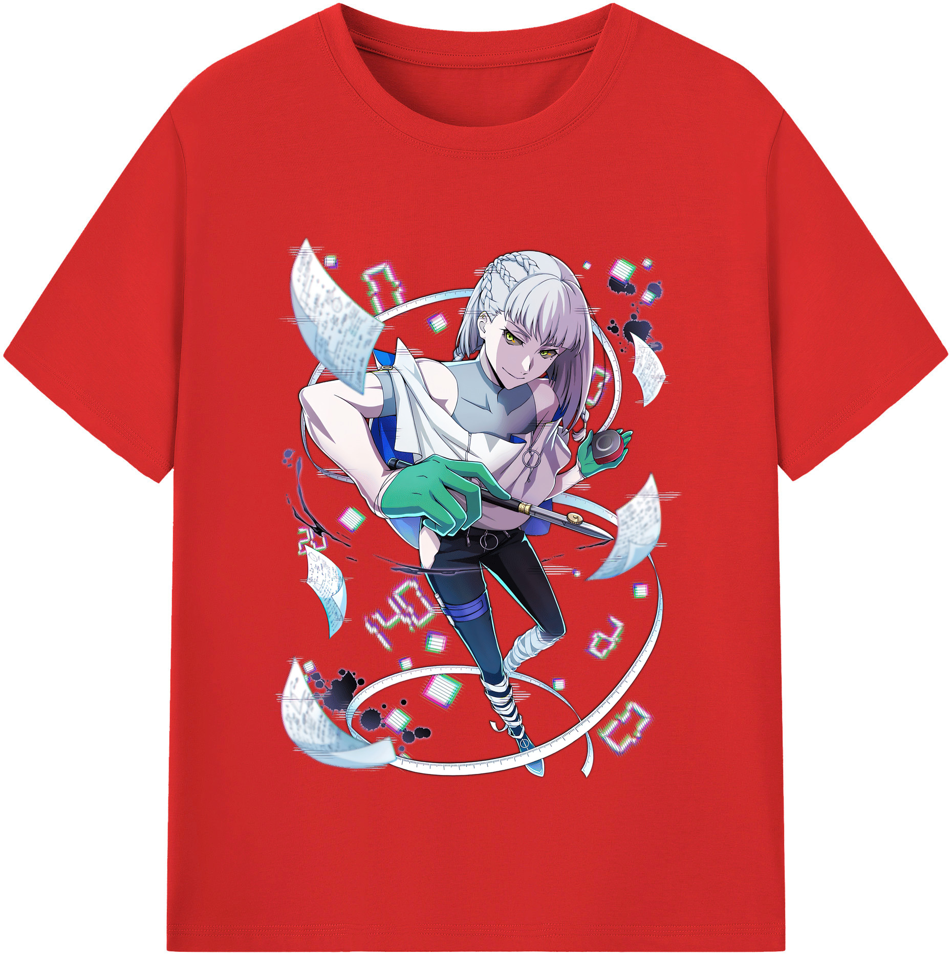 （画像用） 文豪ストレイドッグス Bungo Stray Dogs レディースカジュアルプリントTシャツ（綿100％）