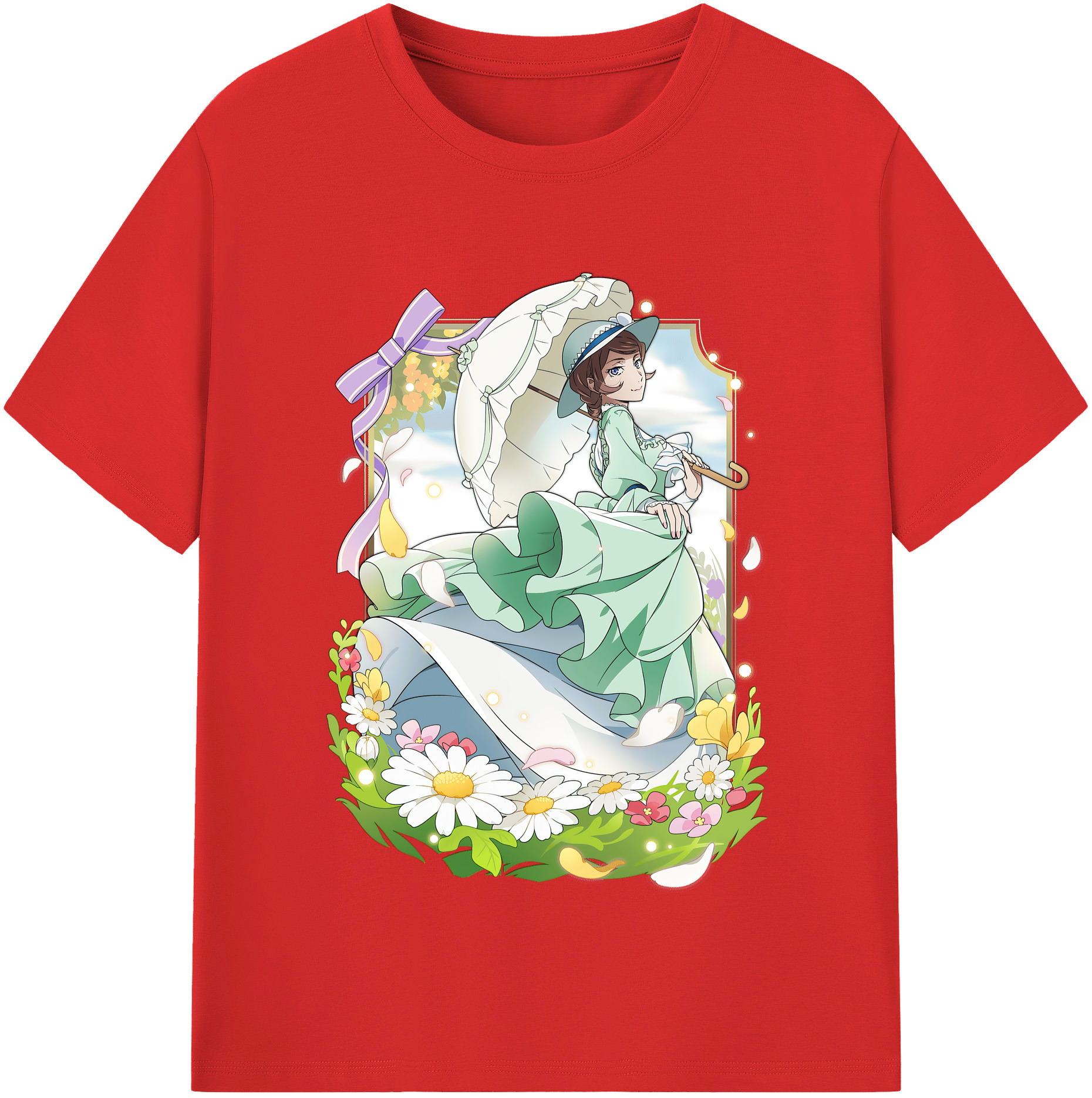 （画像用） 文豪ストレイドッグス Bungo Stray Dogs レディースカジュアルプリントTシャツ（綿100％）
