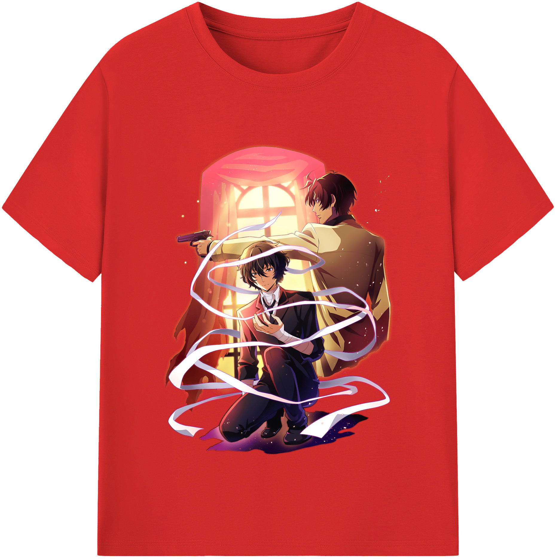（画像用） 文豪ストレイドッグス Bungo Stray Dogs レディースカジュアルプリントTシャツ（綿100％）