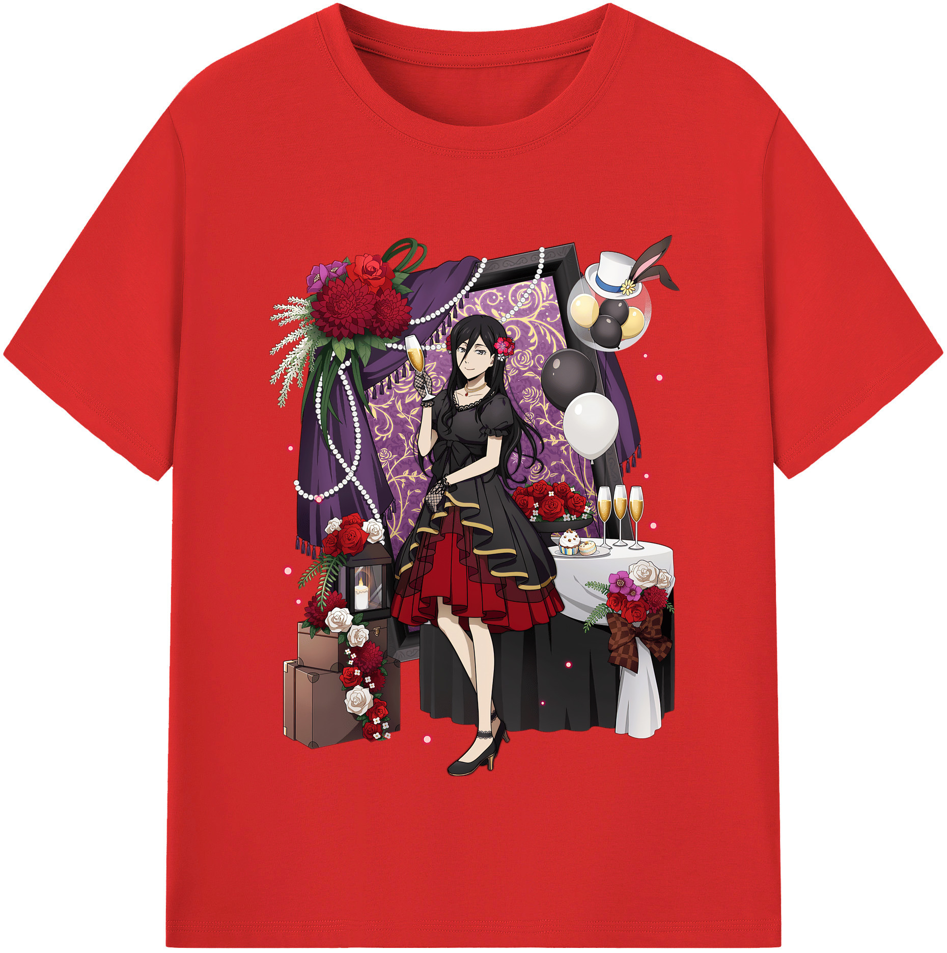 （画像用） 文豪ストレイドッグス Bungo Stray Dogs レディースカジュアルプリントTシャツ（綿100％）