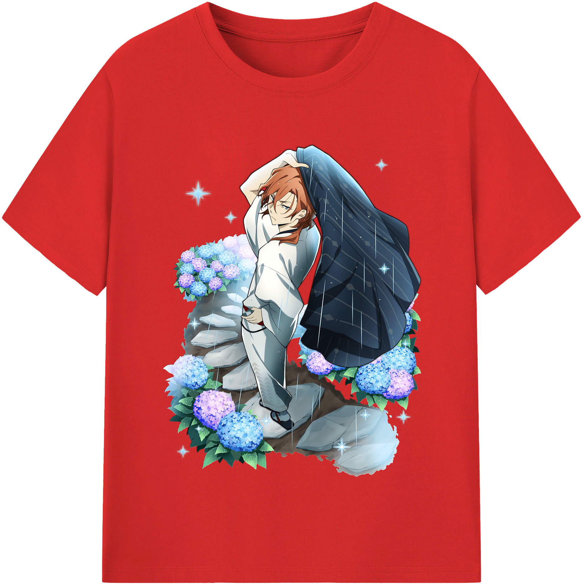 （画像用） 文豪ストレイドッグス Bungo Stray Dogs レディースカジュアルプリントTシャツ（綿100％）