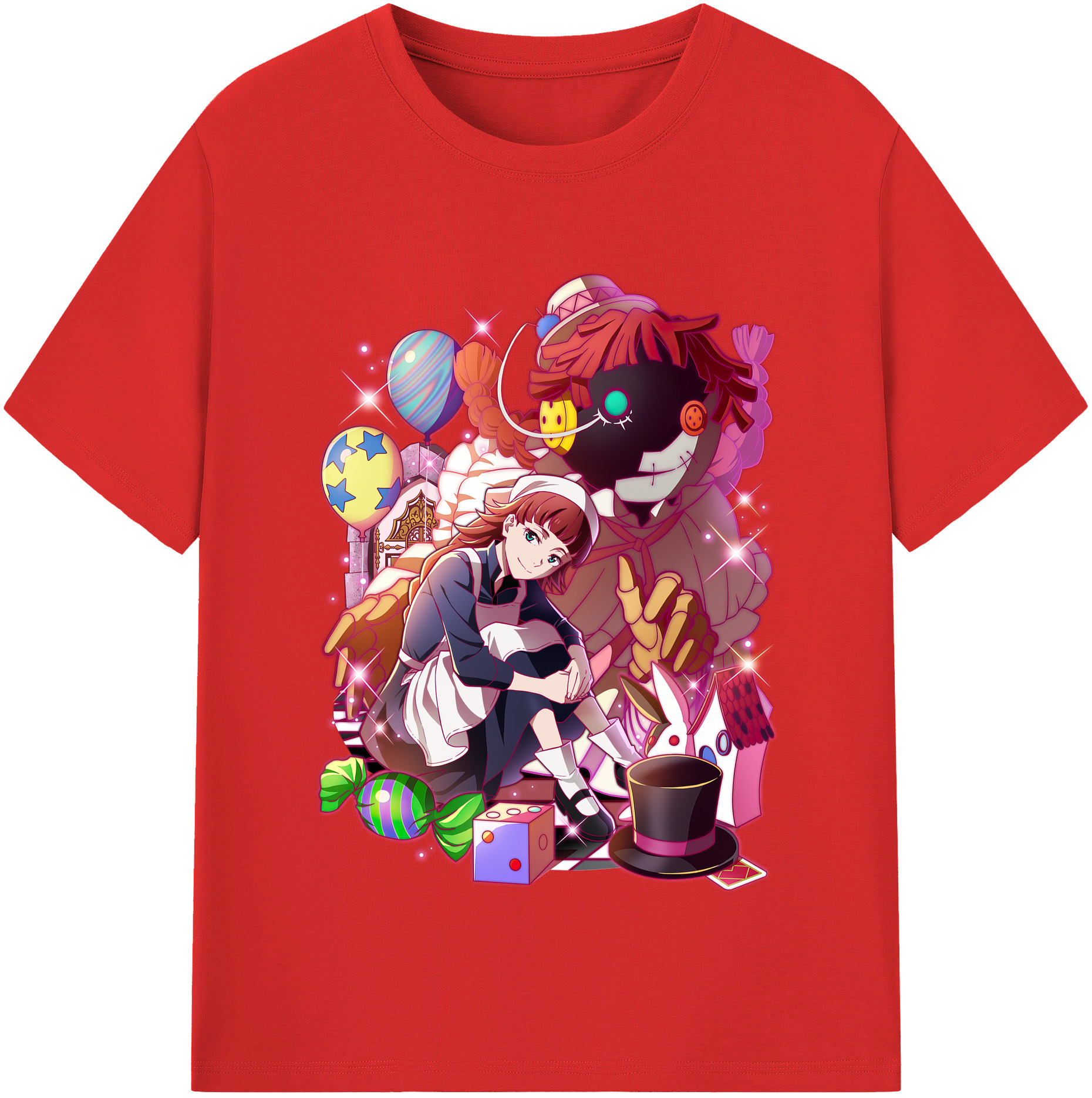（画像用） 文豪ストレイドッグス Bungo Stray Dogs レディースカジュアルプリントTシャツ（綿100％）