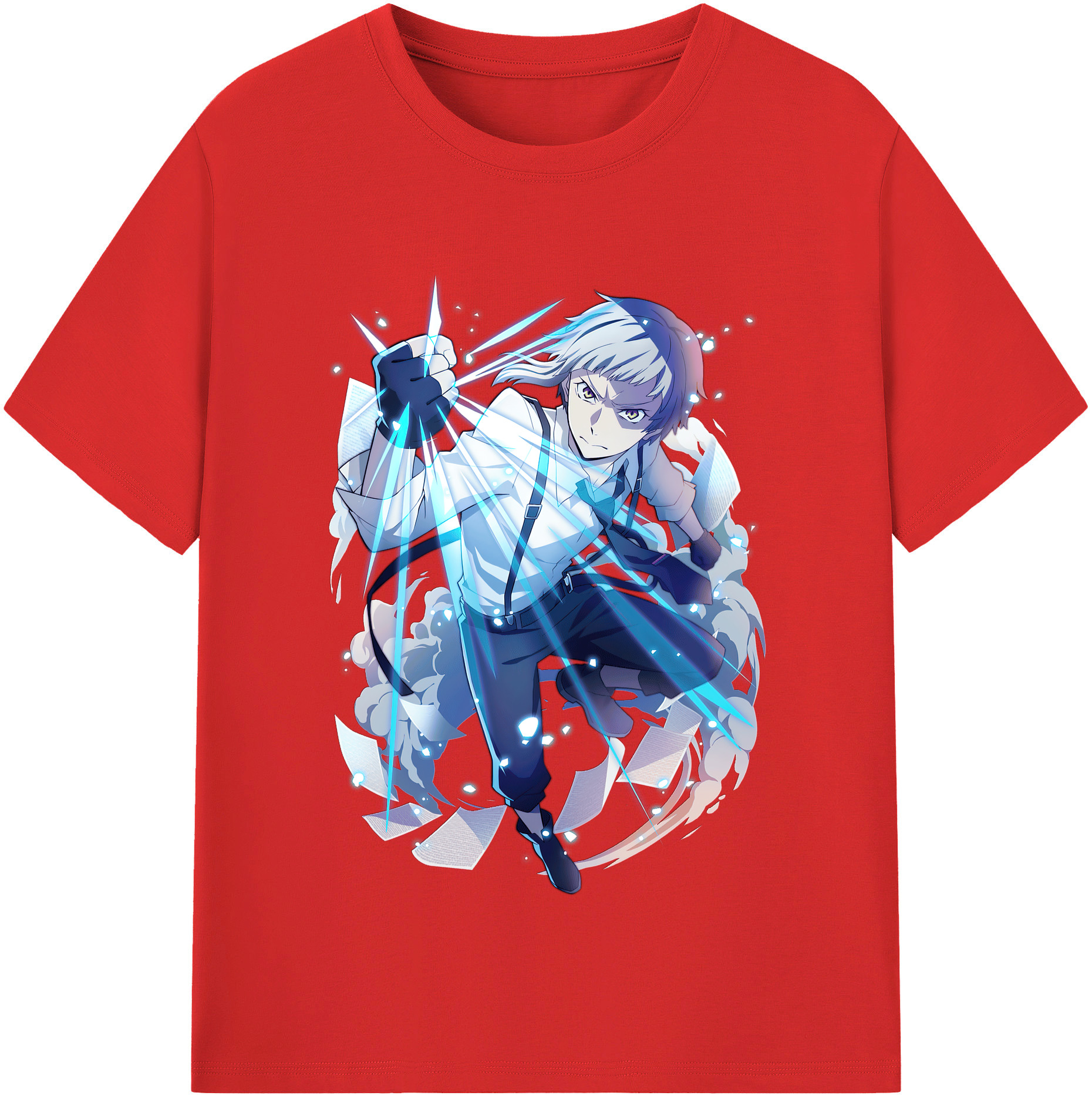 （画像用） 文豪ストレイドッグス Bungo Stray Dogs レディースカジュアルプリントTシャツ（綿100％）