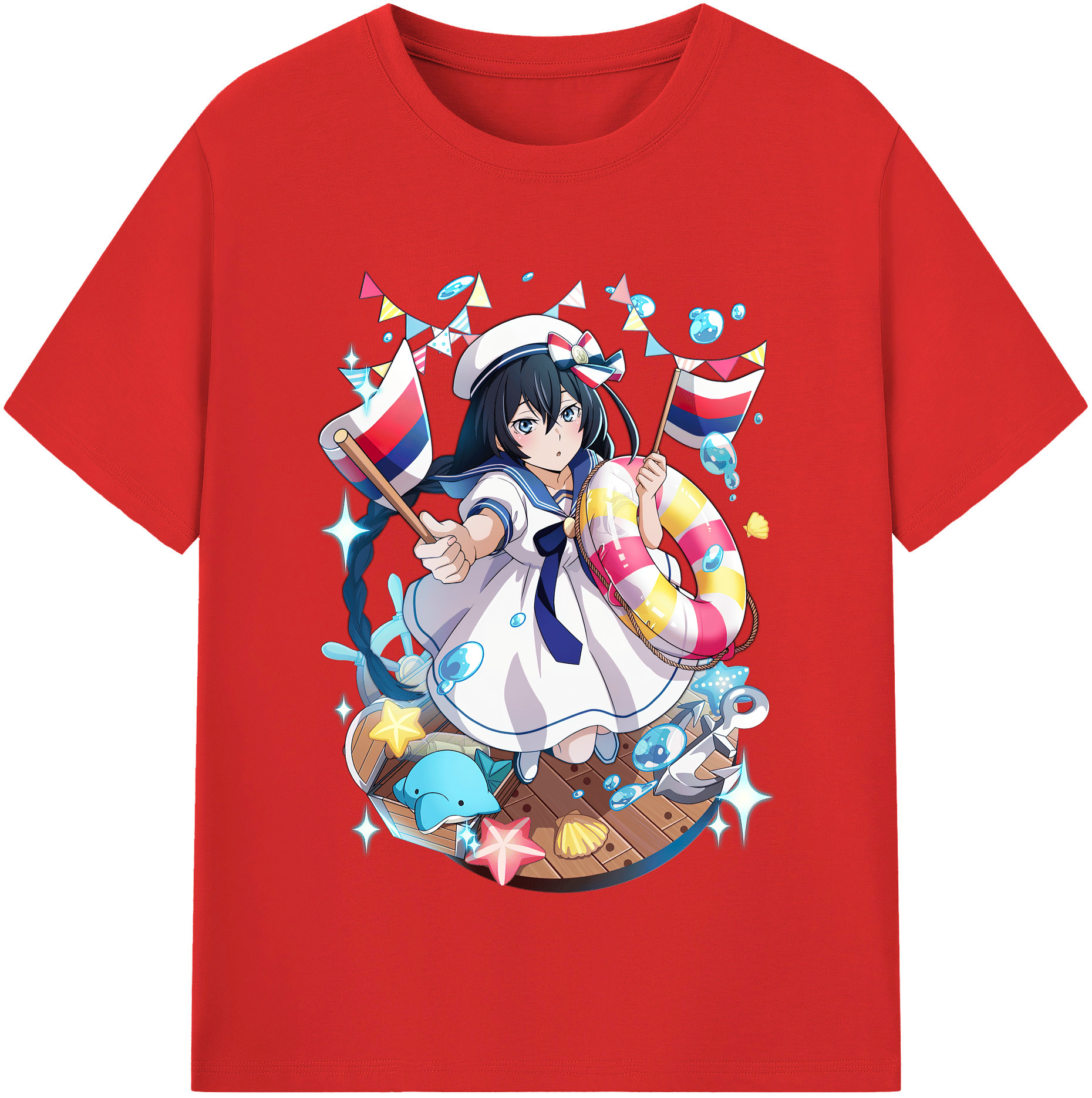 （画像用） 文豪ストレイドッグス Bungo Stray Dogs レディースカジュアルプリントTシャツ（綿100％）