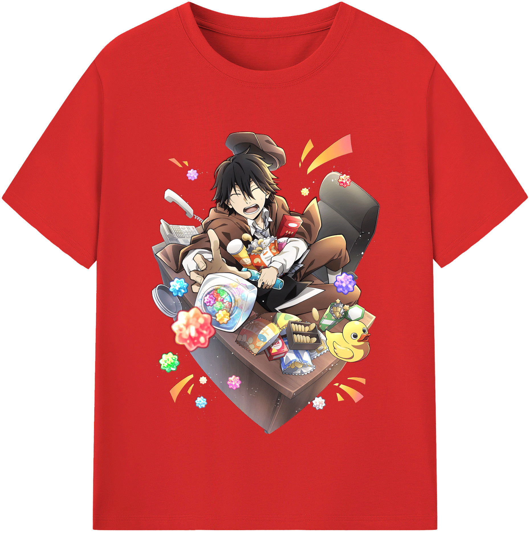 （画像用） 文豪ストレイドッグス Bungo Stray Dogs レディースカジュアルプリントTシャツ（綿100％）