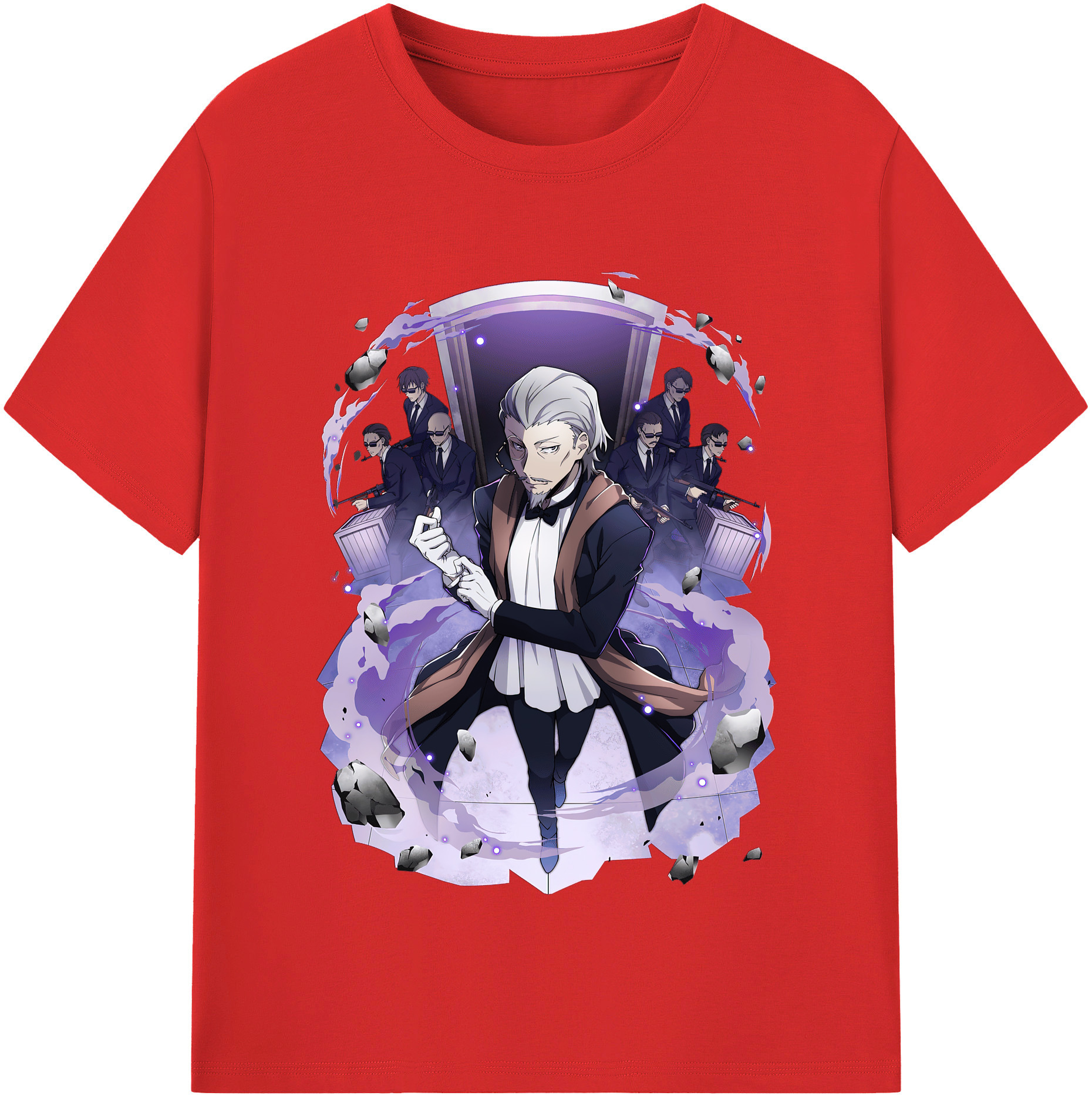 （画像用） 文豪ストレイドッグス Bungo Stray Dogs レディースカジュアルプリントTシャツ（綿100％）