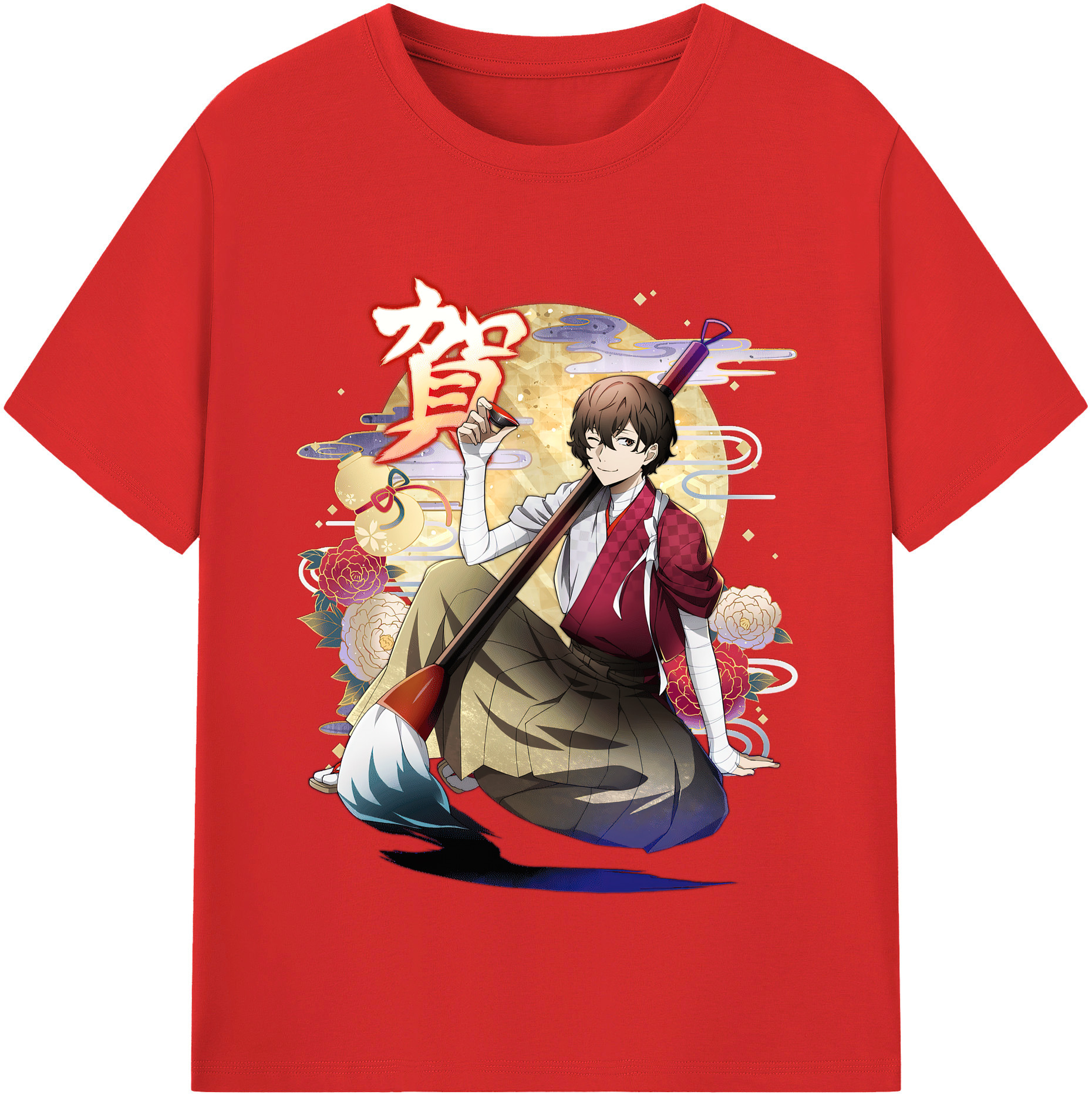 （画像用） 文豪ストレイドッグス Bungo Stray Dogs レディースカジュアルプリントTシャツ（綿100％）