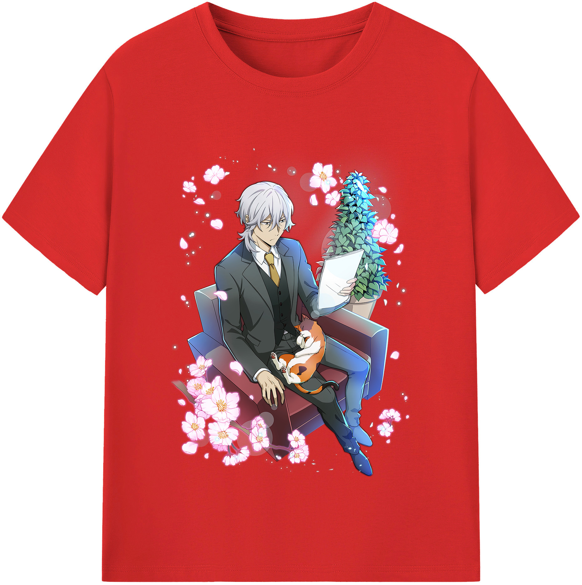 （画像用） 文豪ストレイドッグス Bungo Stray Dogs レディースカジュアルプリントTシャツ（綿100％）