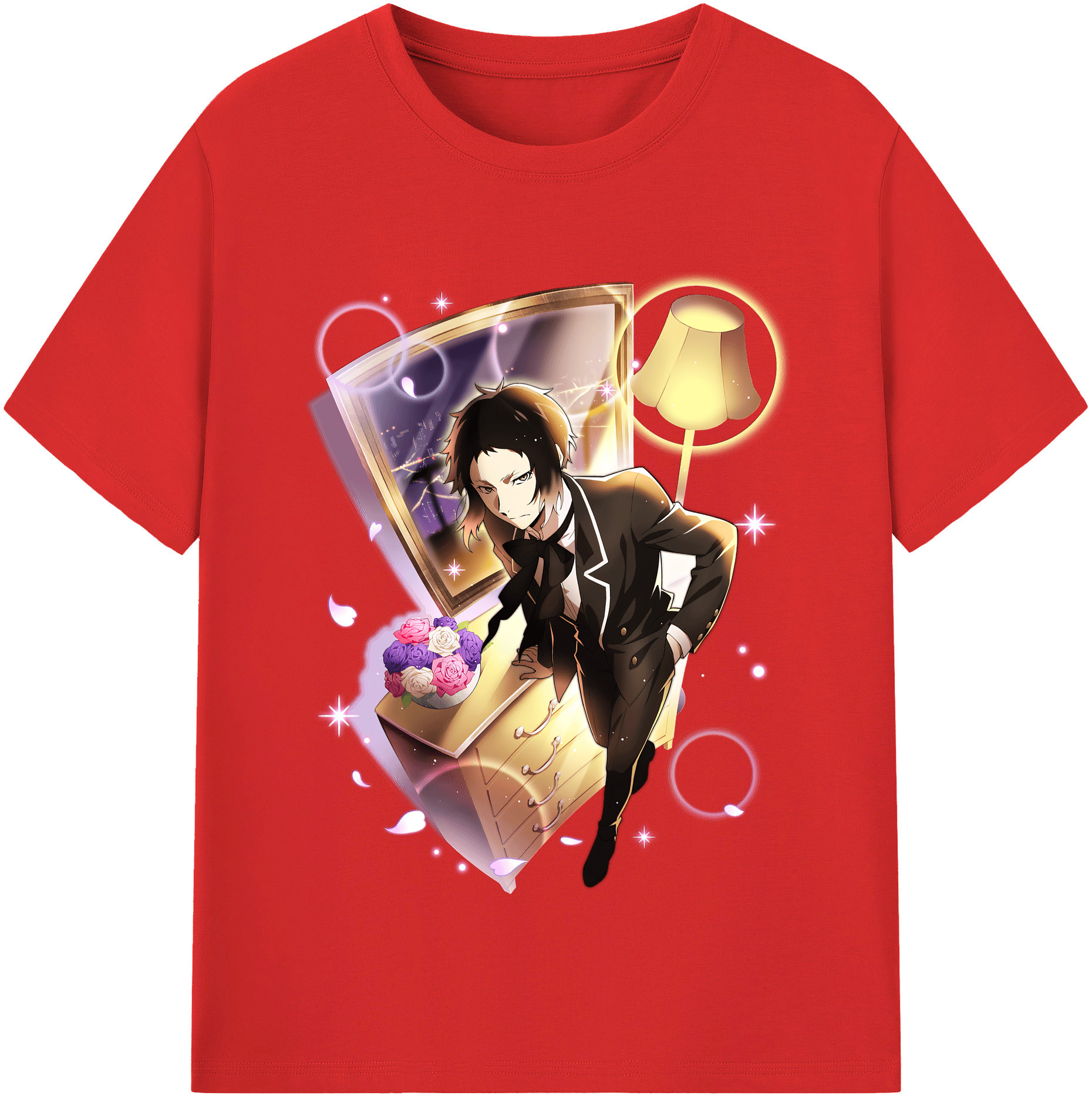 （画像用） 文豪ストレイドッグス Bungo Stray Dogs レディースカジュアルプリントTシャツ（綿100％）