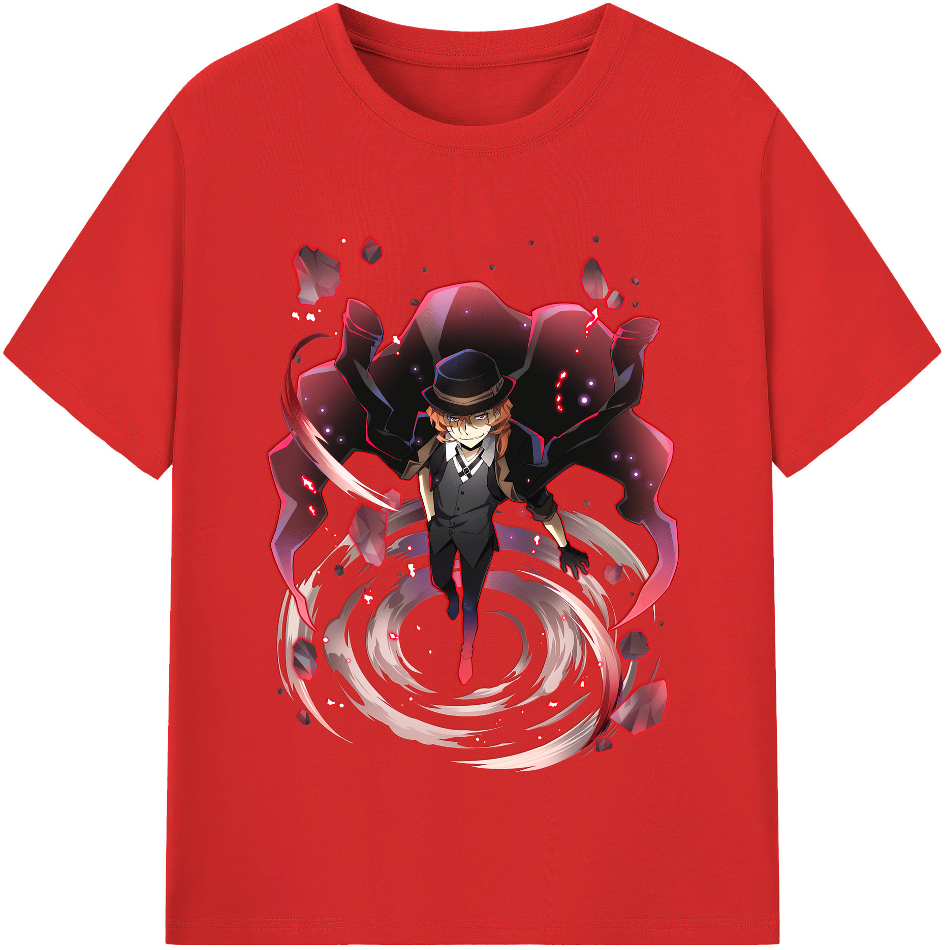 （画像用） 文豪ストレイドッグス Bungo Stray Dogs レディースカジュアルプリントTシャツ（綿100％）