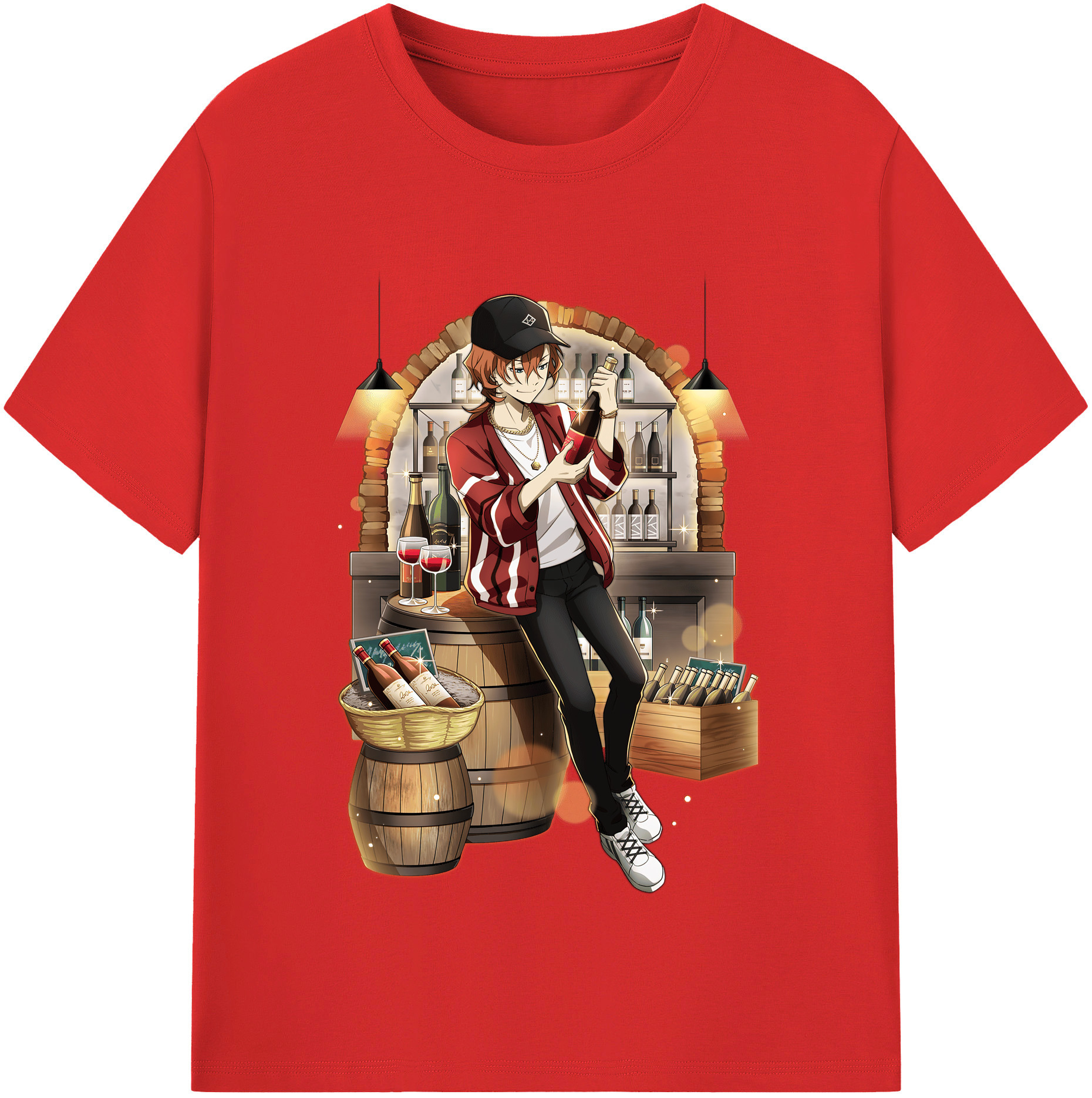 （画像用） 文豪ストレイドッグス Bungo Stray Dogs レディースカジュアルプリントTシャツ（綿100％）