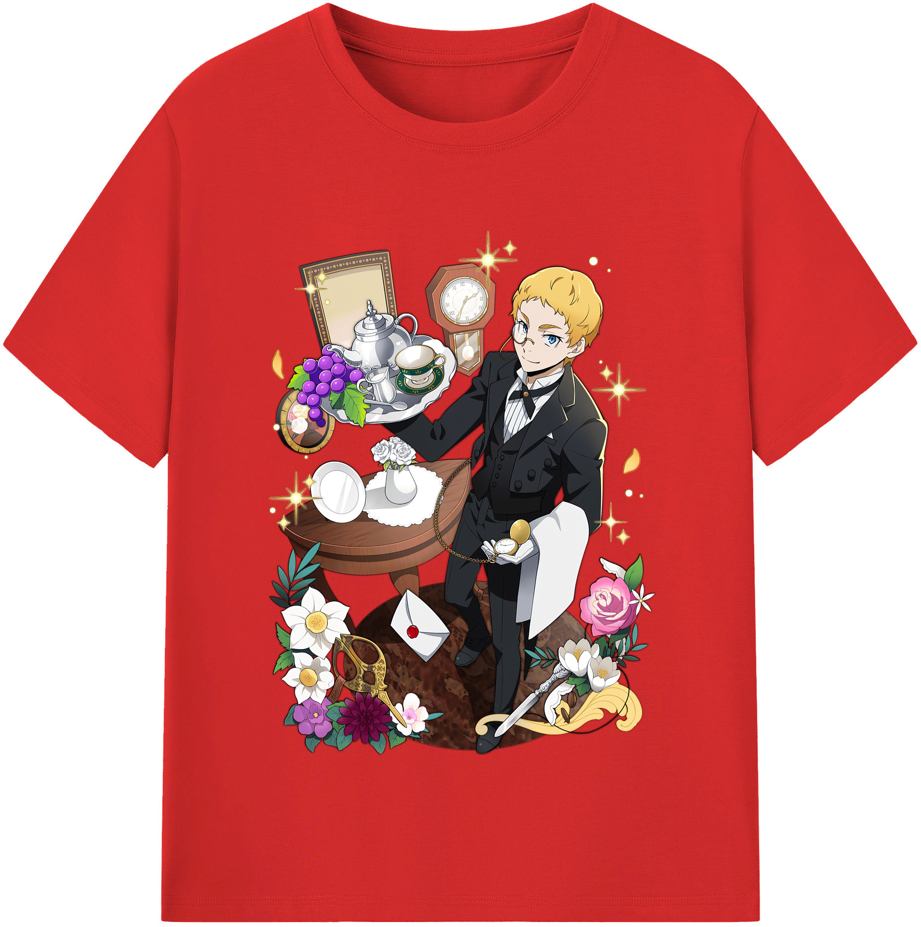 （画像用） 文豪ストレイドッグス Bungo Stray Dogs レディースカジュアルプリントTシャツ（綿100％）