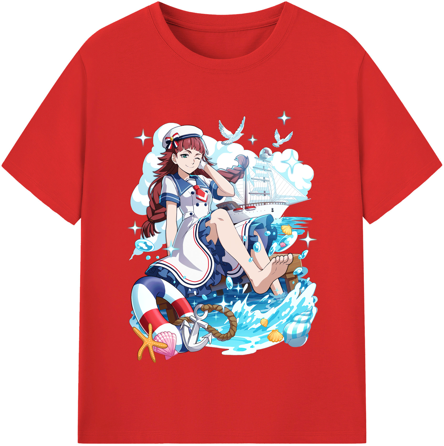 （画像用） 文豪ストレイドッグス Bungo Stray Dogs レディースカジュアルプリントTシャツ（綿100％）