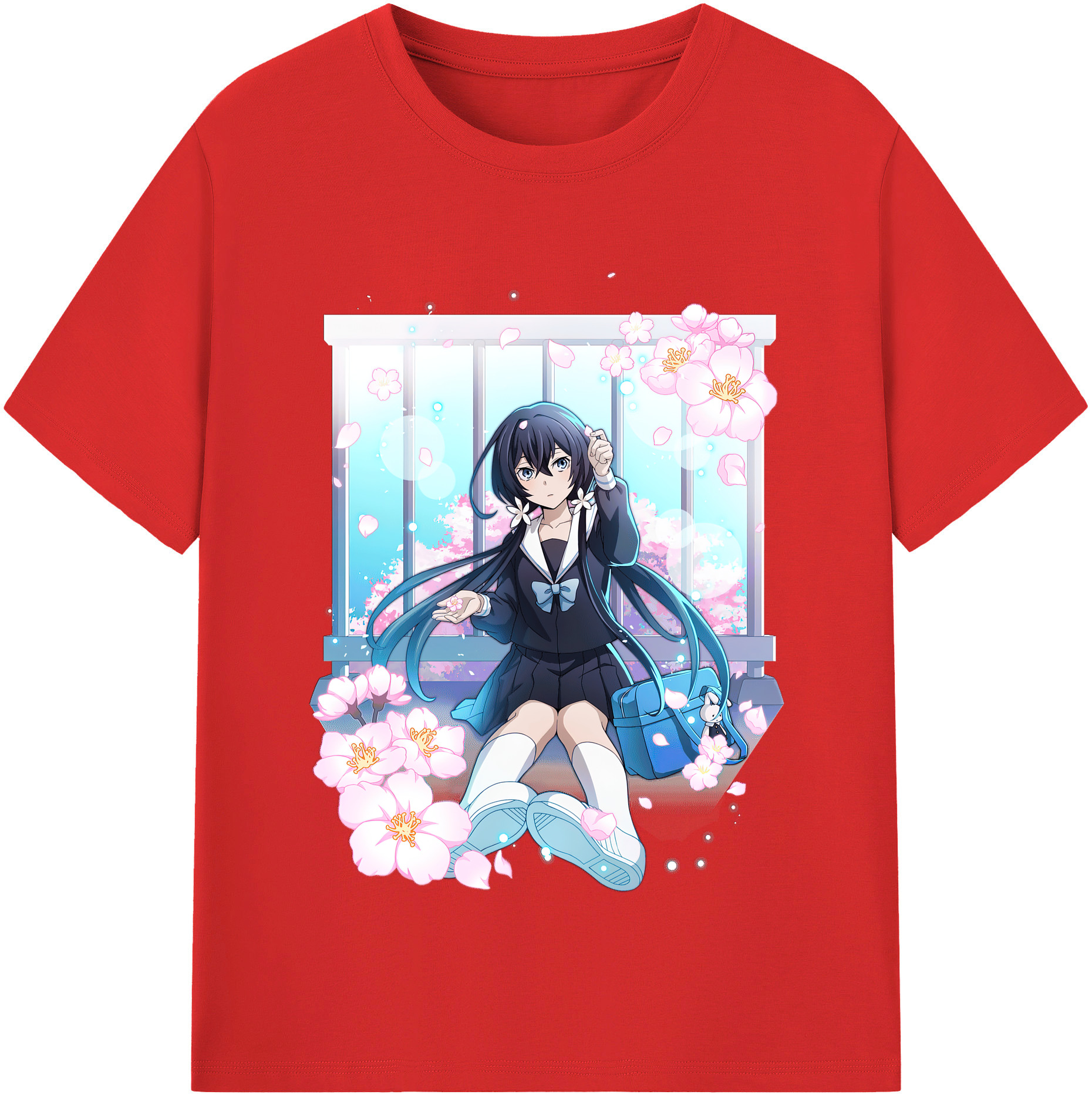 （画像用） 文豪ストレイドッグス Bungo Stray Dogs レディースカジュアルプリントTシャツ（綿100％）