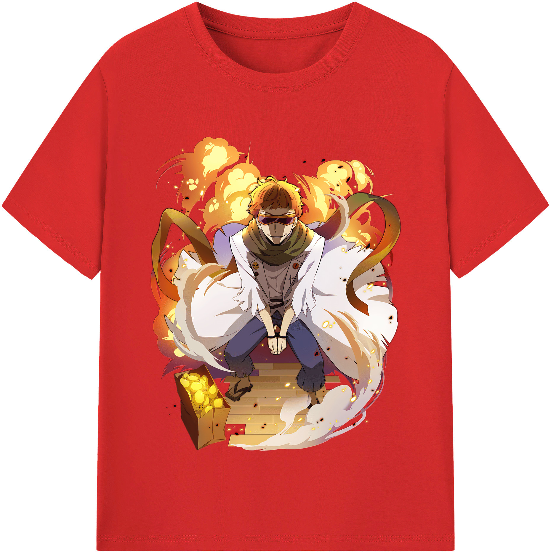 （画像用） 文豪ストレイドッグス Bungo Stray Dogs レディースカジュアルプリントTシャツ（綿100％）