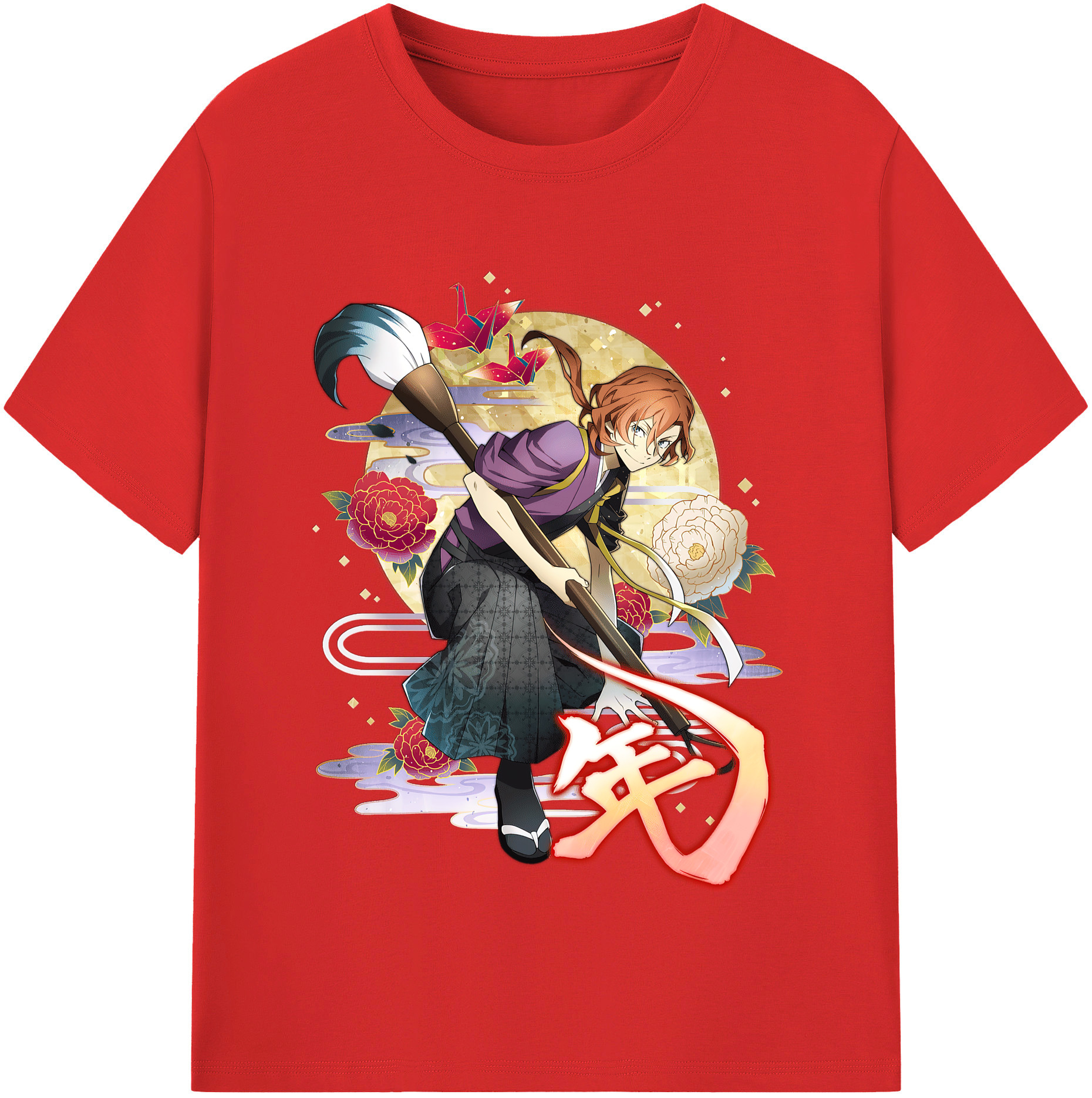 （画像用） 文豪ストレイドッグス Bungo Stray Dogs レディースカジュアルプリントTシャツ（綿100％）