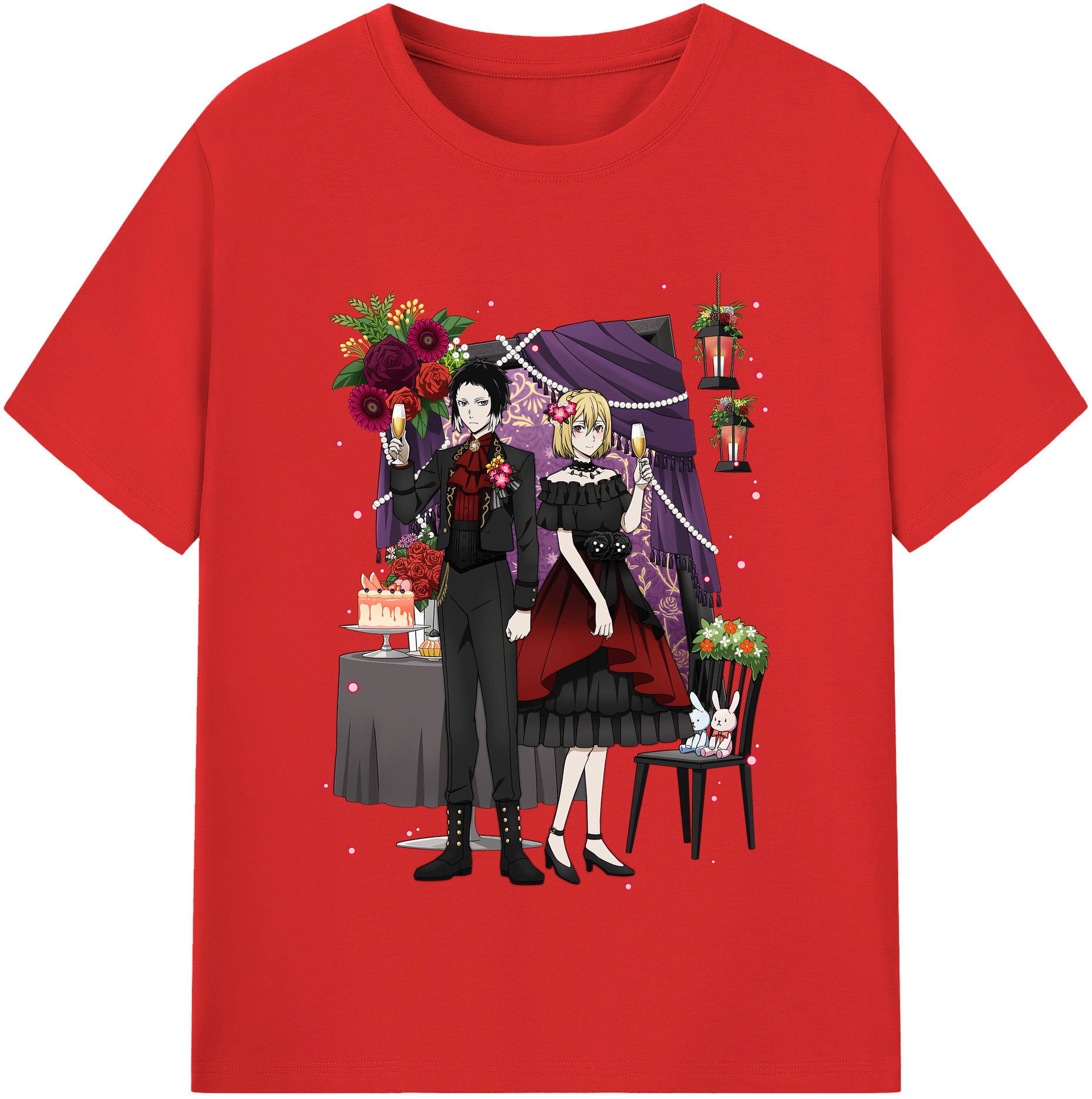 （画像用） 文豪ストレイドッグス Bungo Stray Dogs レディースカジュアルプリントTシャツ（綿100％）