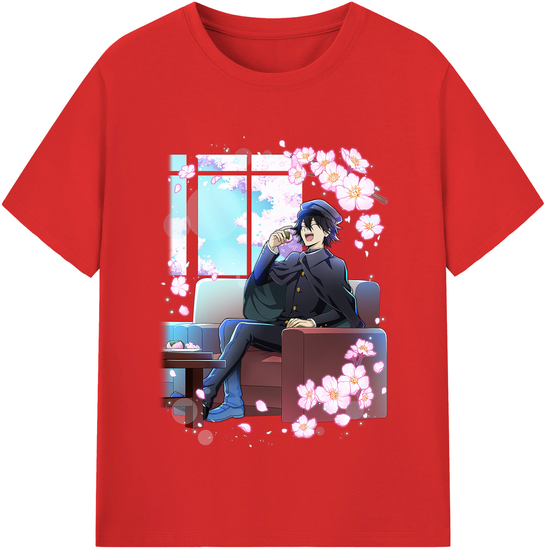 （画像用） 文豪ストレイドッグス Bungo Stray Dogs レディースカジュアルプリントTシャツ（綿100％）