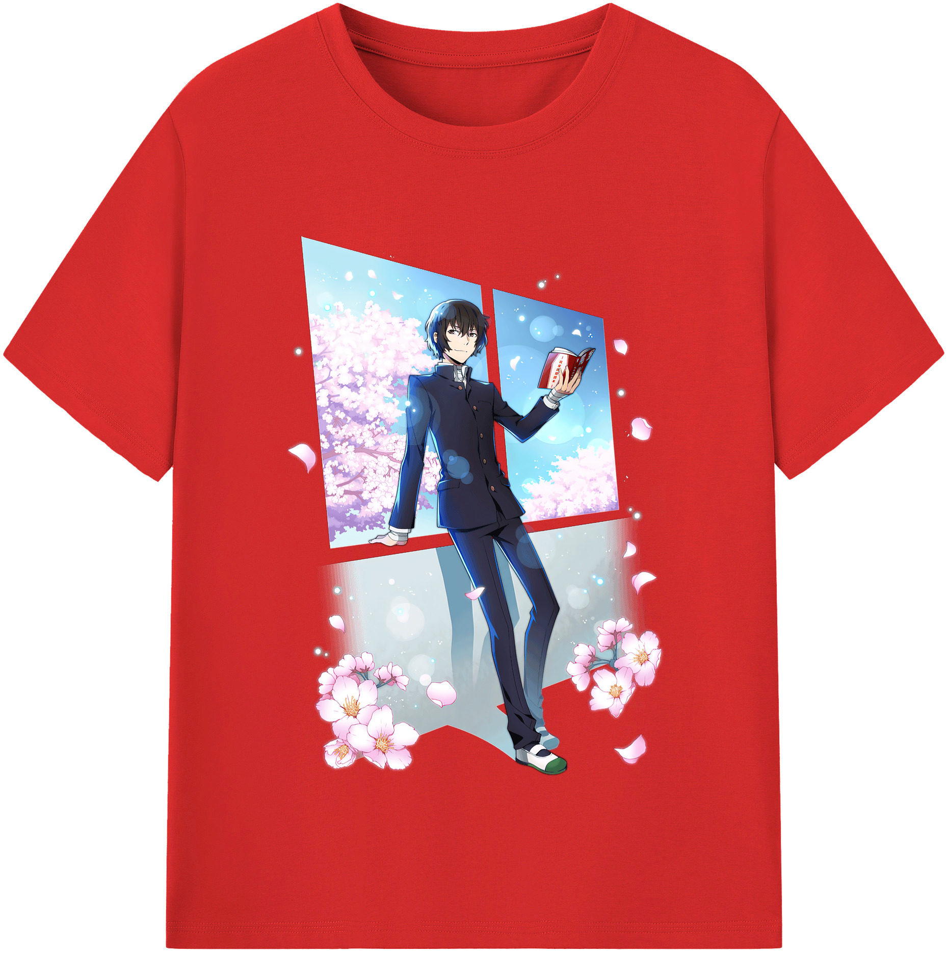 （画像用） 文豪ストレイドッグス Bungo Stray Dogs レディースカジュアルプリントTシャツ（綿100％）