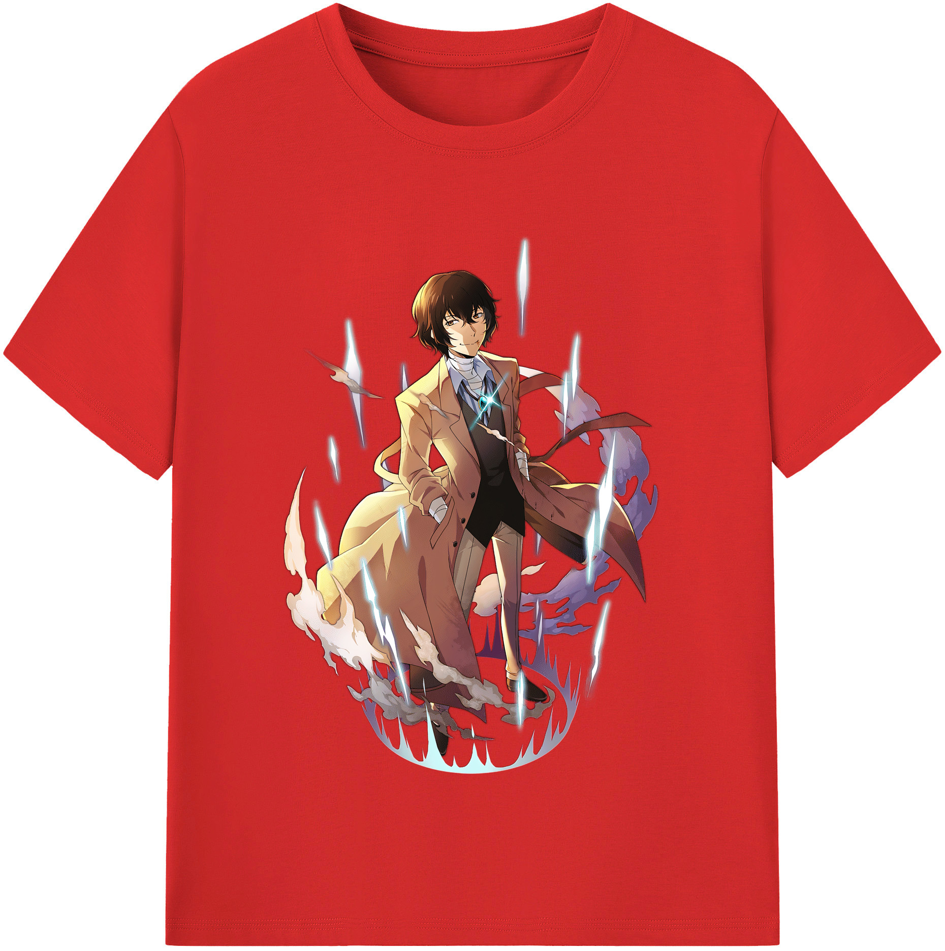 （画像用） 文豪ストレイドッグス Bungo Stray Dogs レディースカジュアルプリントTシャツ（綿100％）