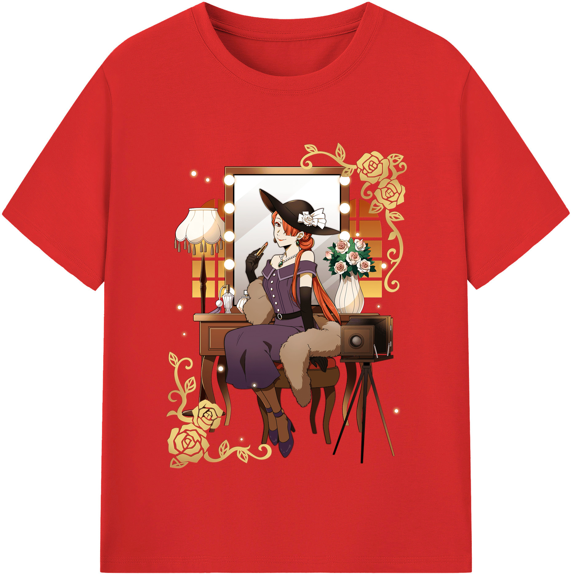 （画像用） 文豪ストレイドッグス Bungo Stray Dogs レディースカジュアルプリントTシャツ（綿100％）