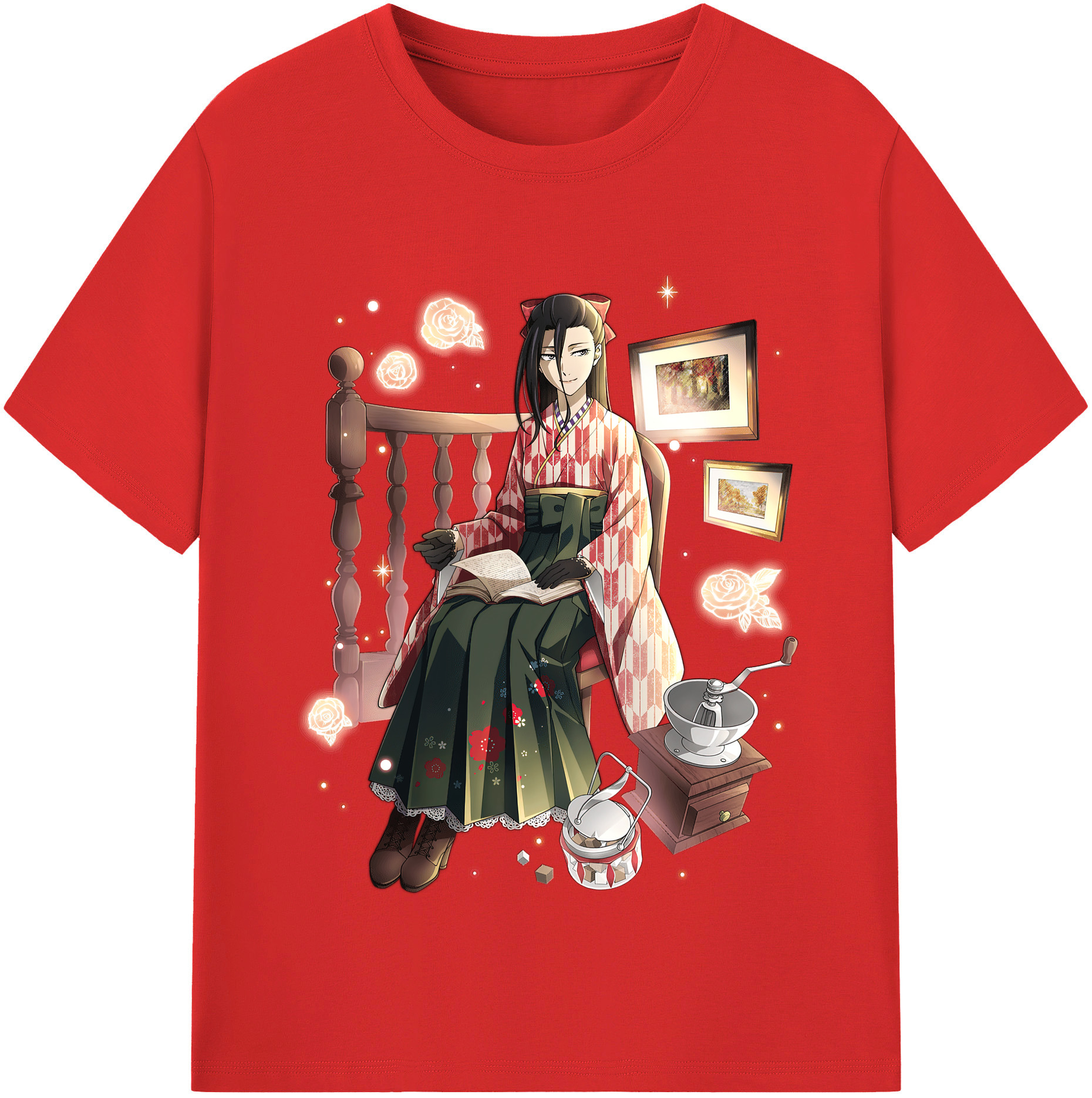 （画像用） 文豪ストレイドッグス Bungo Stray Dogs レディースカジュアルプリントTシャツ（綿100％）
