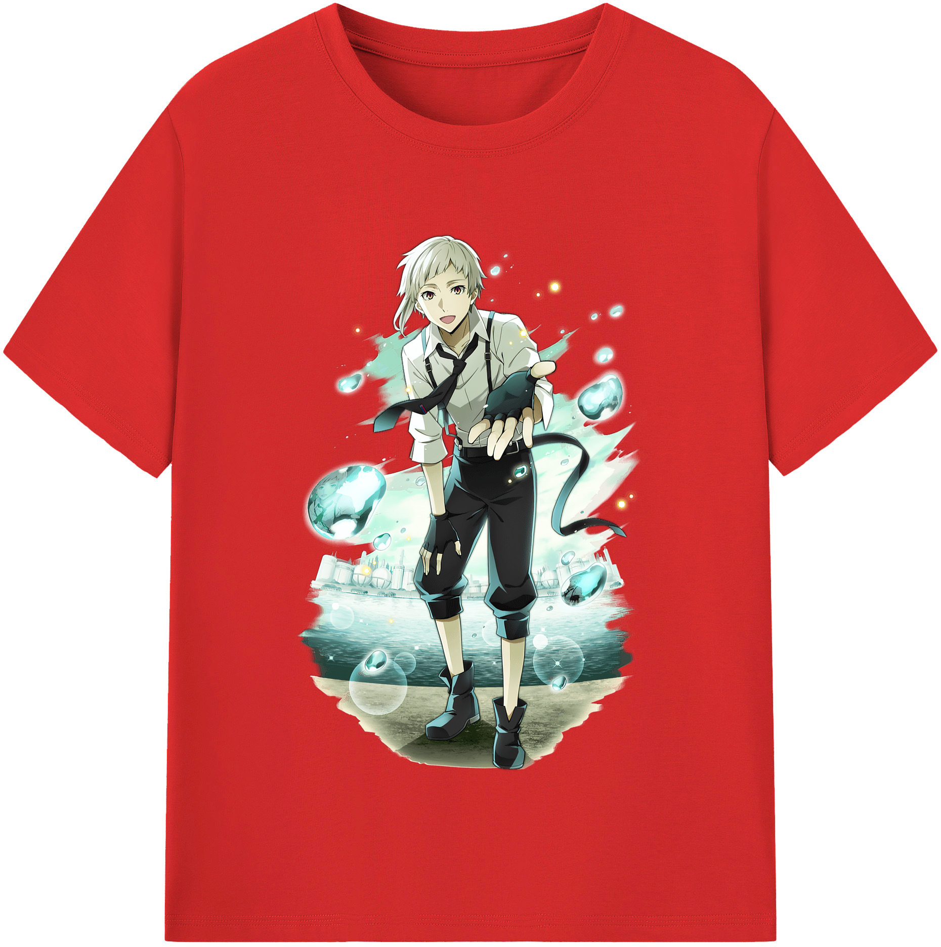 （画像用） 文豪ストレイドッグス Bungo Stray Dogs レディースカジュアルプリントTシャツ（綿100％）