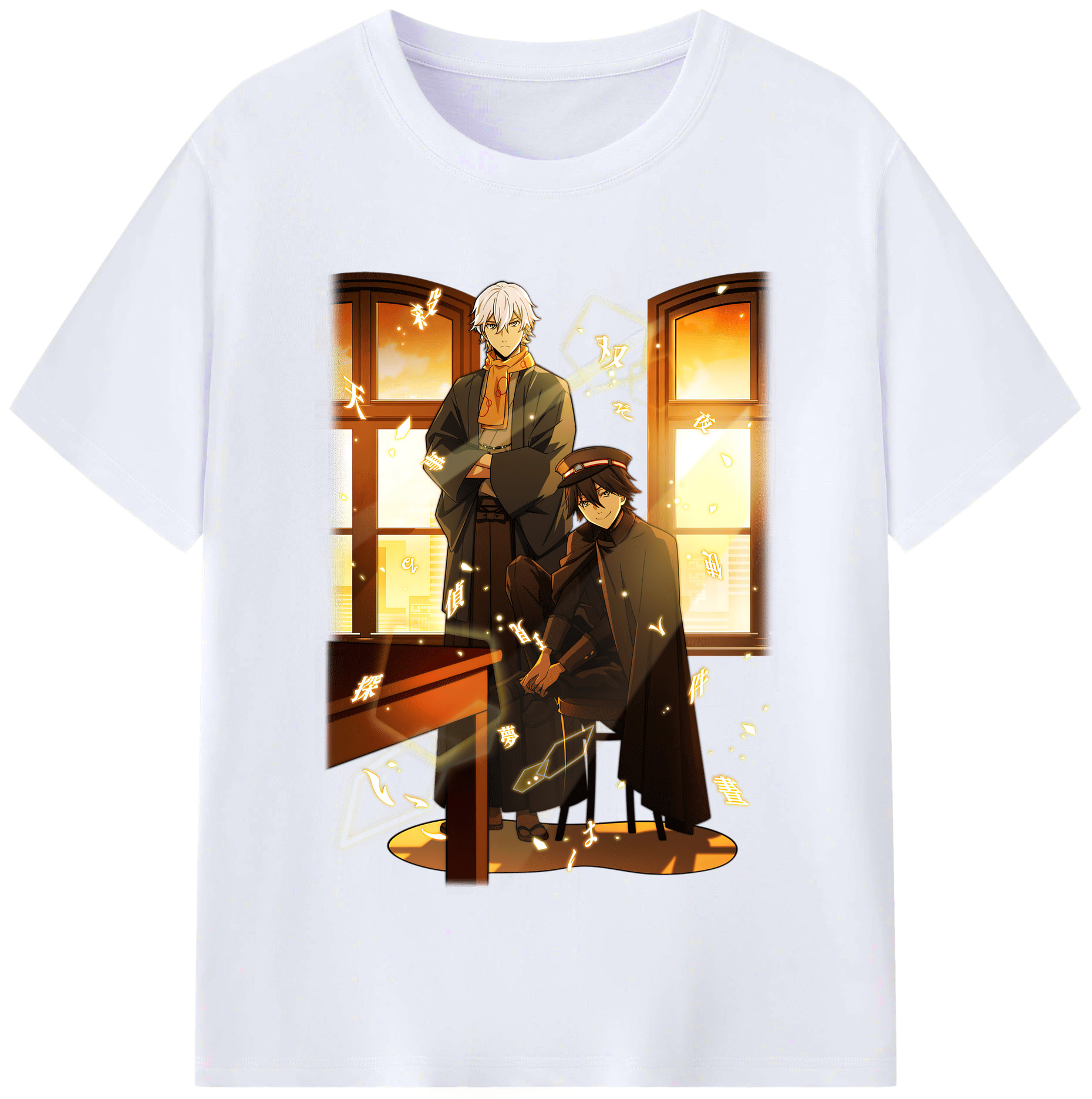 （画像用） 文豪ストレイドッグス Bungo Stray Dogs レディースカジュアルプリントTシャツ（綿100％）