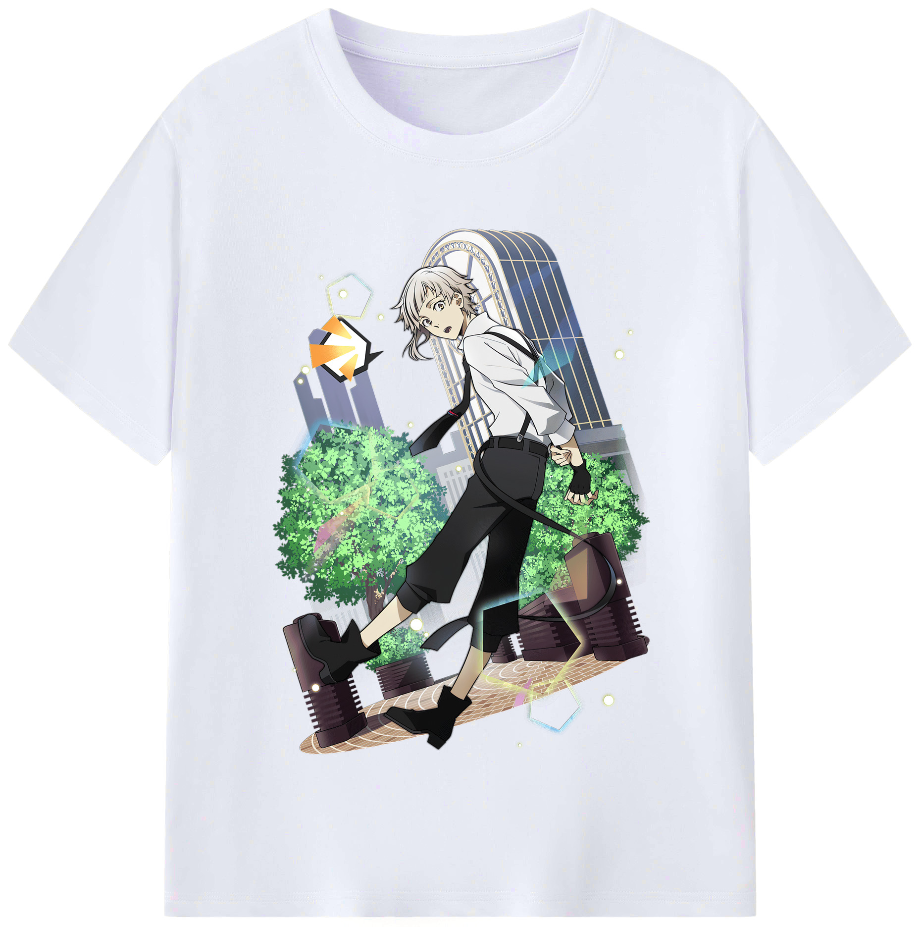 （画像用） 文豪ストレイドッグス Bungo Stray Dogs レディースカジュアルプリントTシャツ（綿100％）