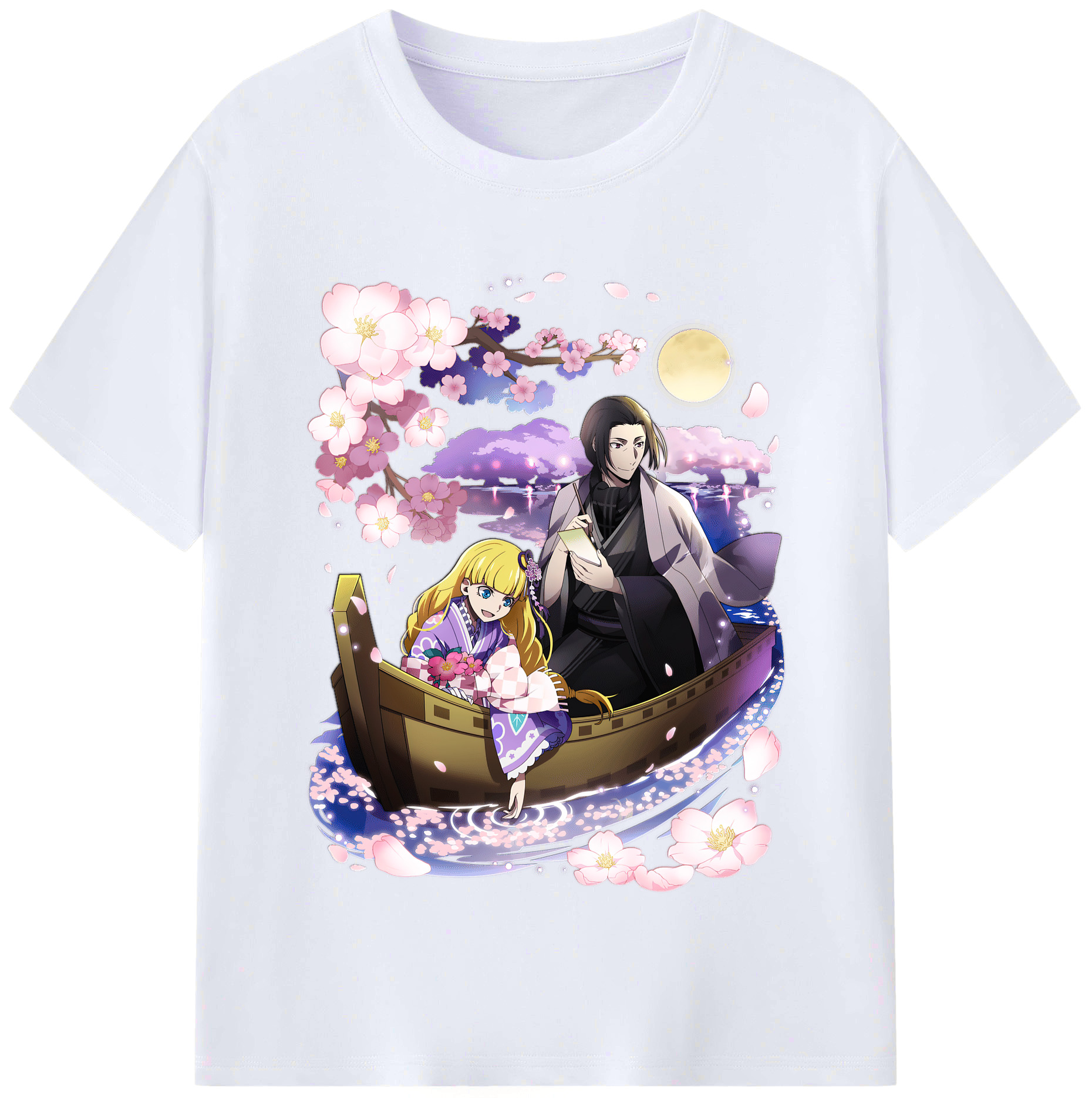 （画像用） 文豪ストレイドッグス Bungo Stray Dogs レディースカジュアルプリントTシャツ（綿100％）