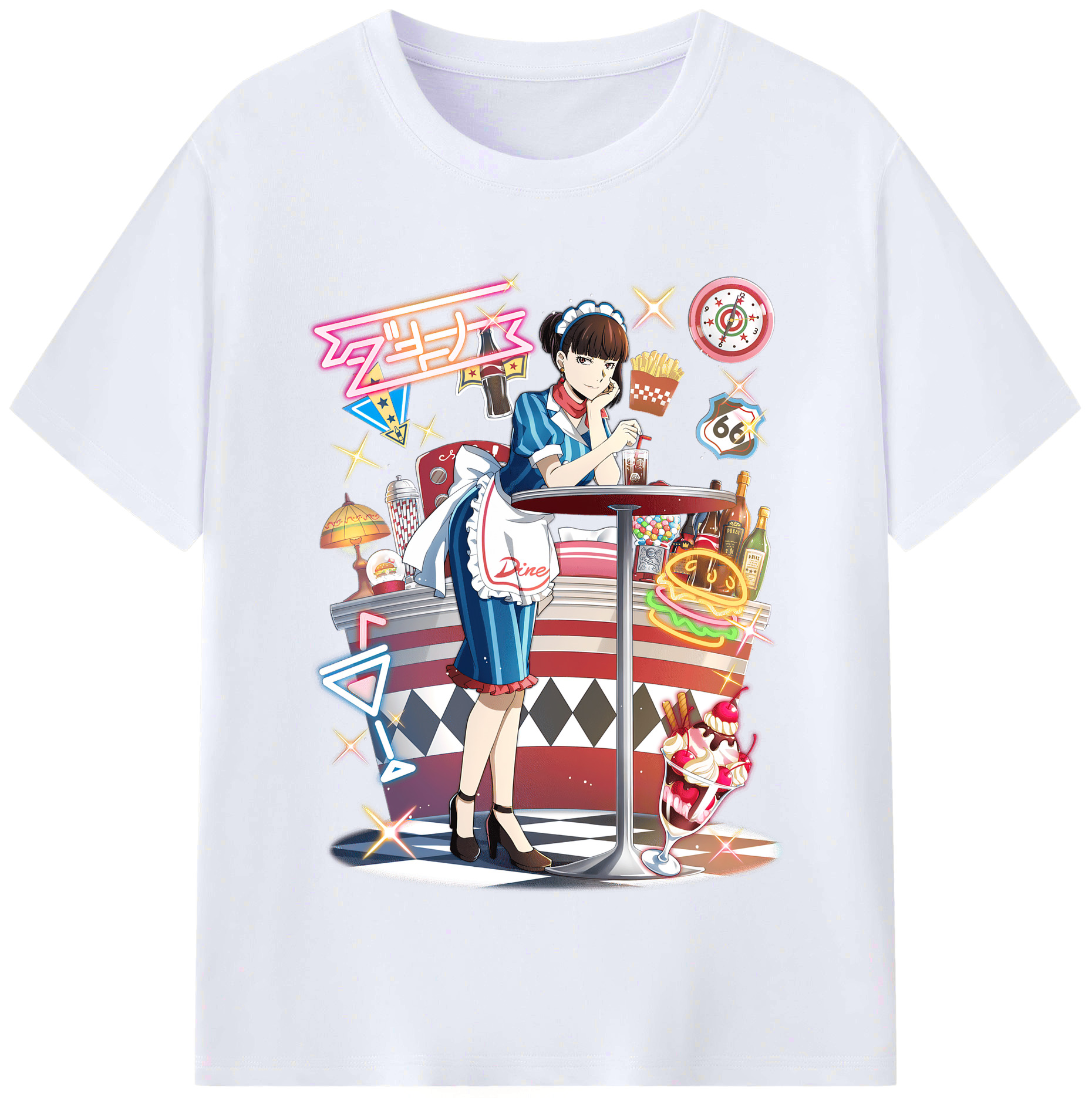 （画像用） 文豪ストレイドッグス Bungo Stray Dogs レディースカジュアルプリントTシャツ（綿100％）