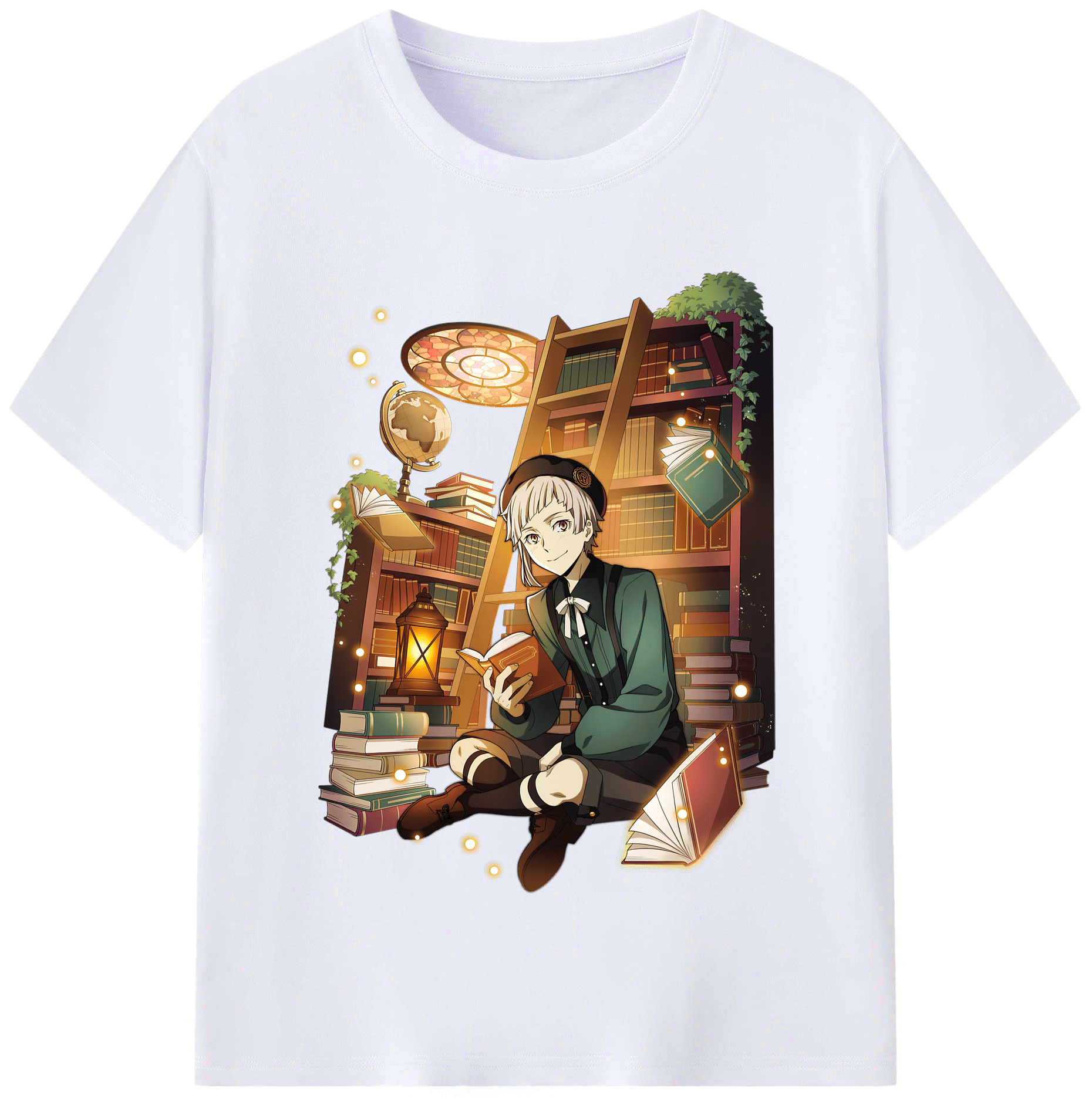 （画像用） 文豪ストレイドッグス Bungo Stray Dogs レディースカジュアルプリントTシャツ（綿100％）