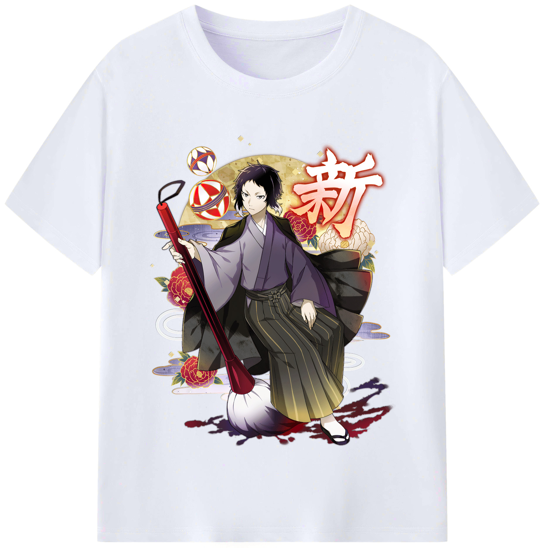（画像用） 文豪ストレイドッグス Bungo Stray Dogs レディースカジュアルプリントTシャツ（綿100％）