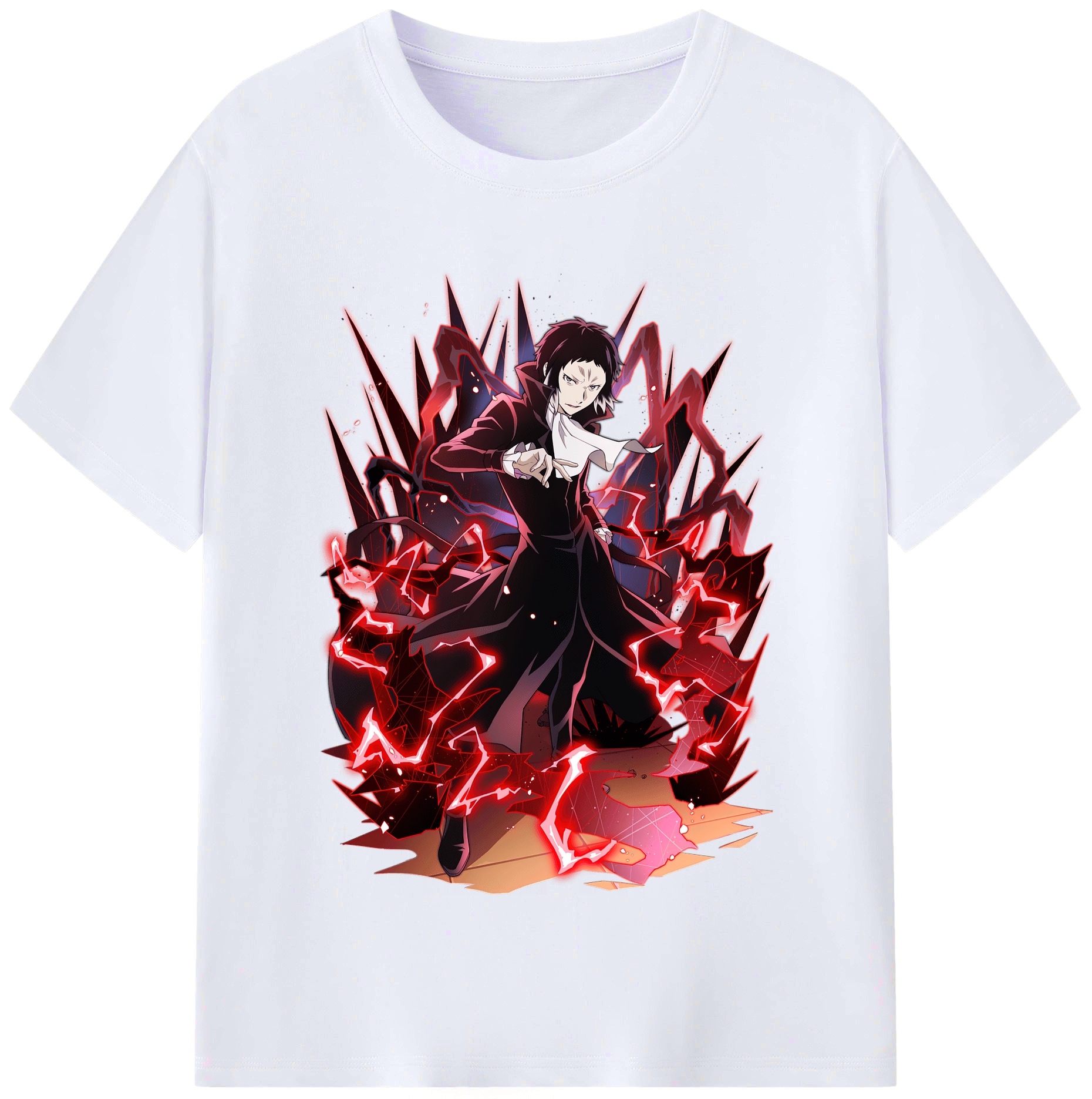 （画像用） 文豪ストレイドッグス Bungo Stray Dogs レディースカジュアルプリントTシャツ（綿100％）