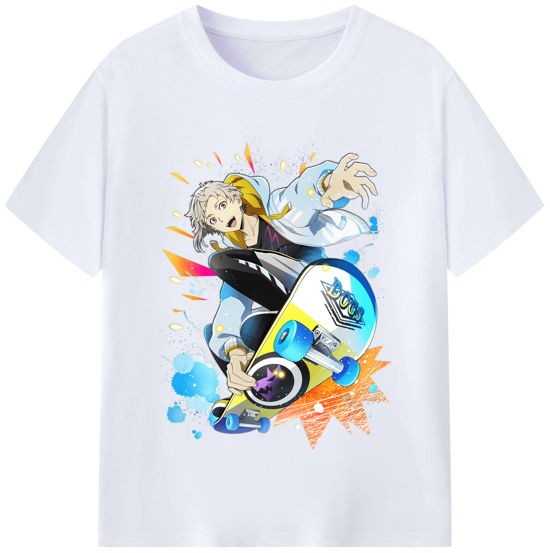 （画像用） 文豪ストレイドッグス Bungo Stray Dogs レディースカジュアルプリントTシャツ（綿100％）