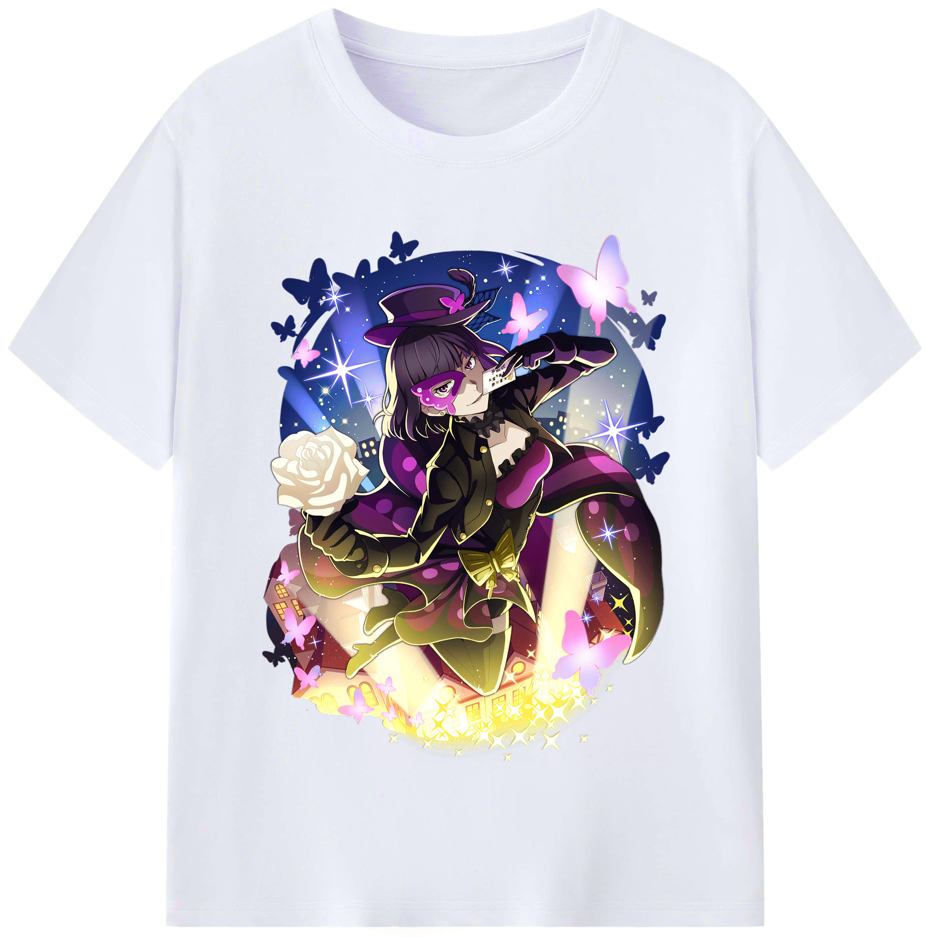 （画像用） 文豪ストレイドッグス Bungo Stray Dogs レディースカジュアルプリントTシャツ（綿100％）