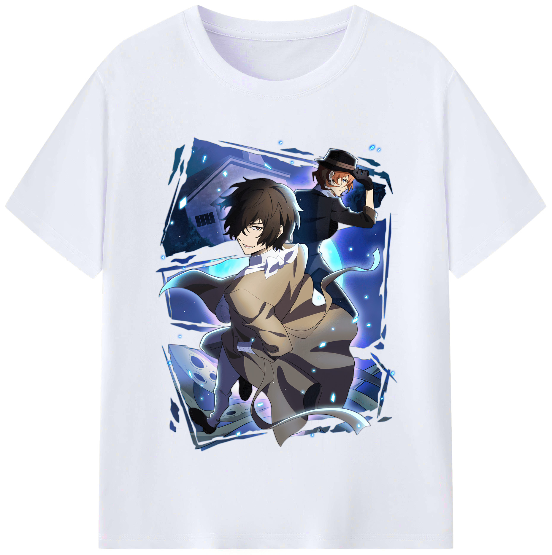 （画像用） 文豪ストレイドッグス Bungo Stray Dogs レディースカジュアルプリントTシャツ（綿100％）