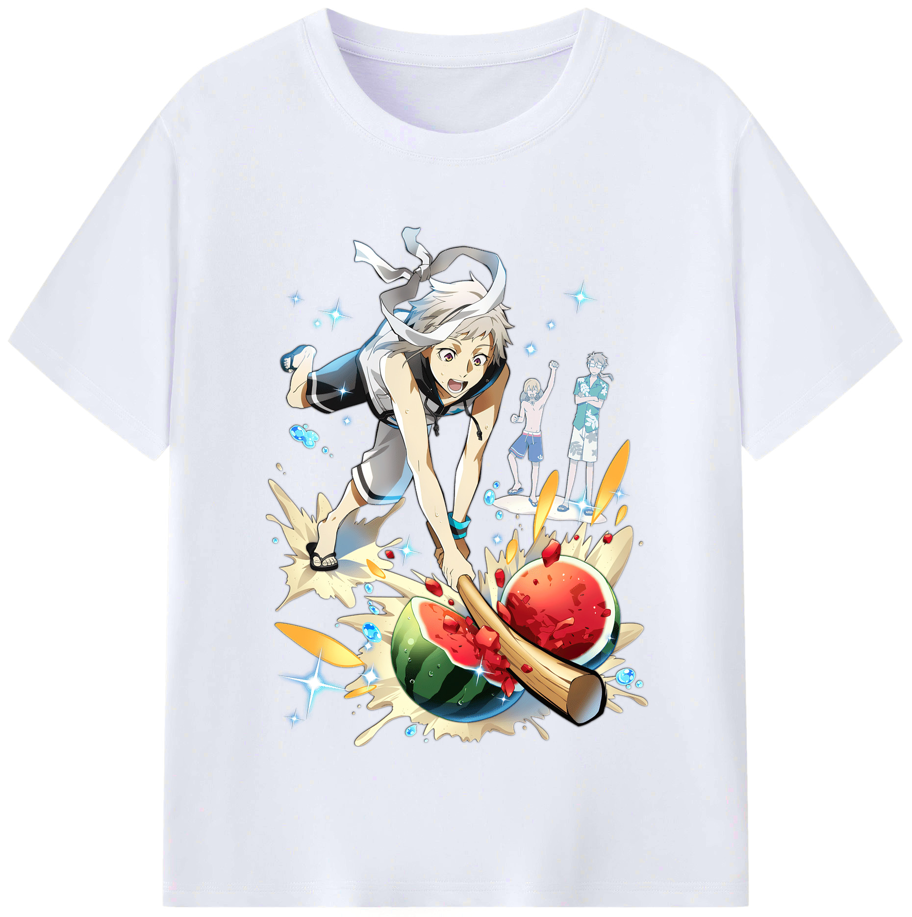 （画像用） 文豪ストレイドッグス Bungo Stray Dogs レディースカジュアルプリントTシャツ（綿100％）
