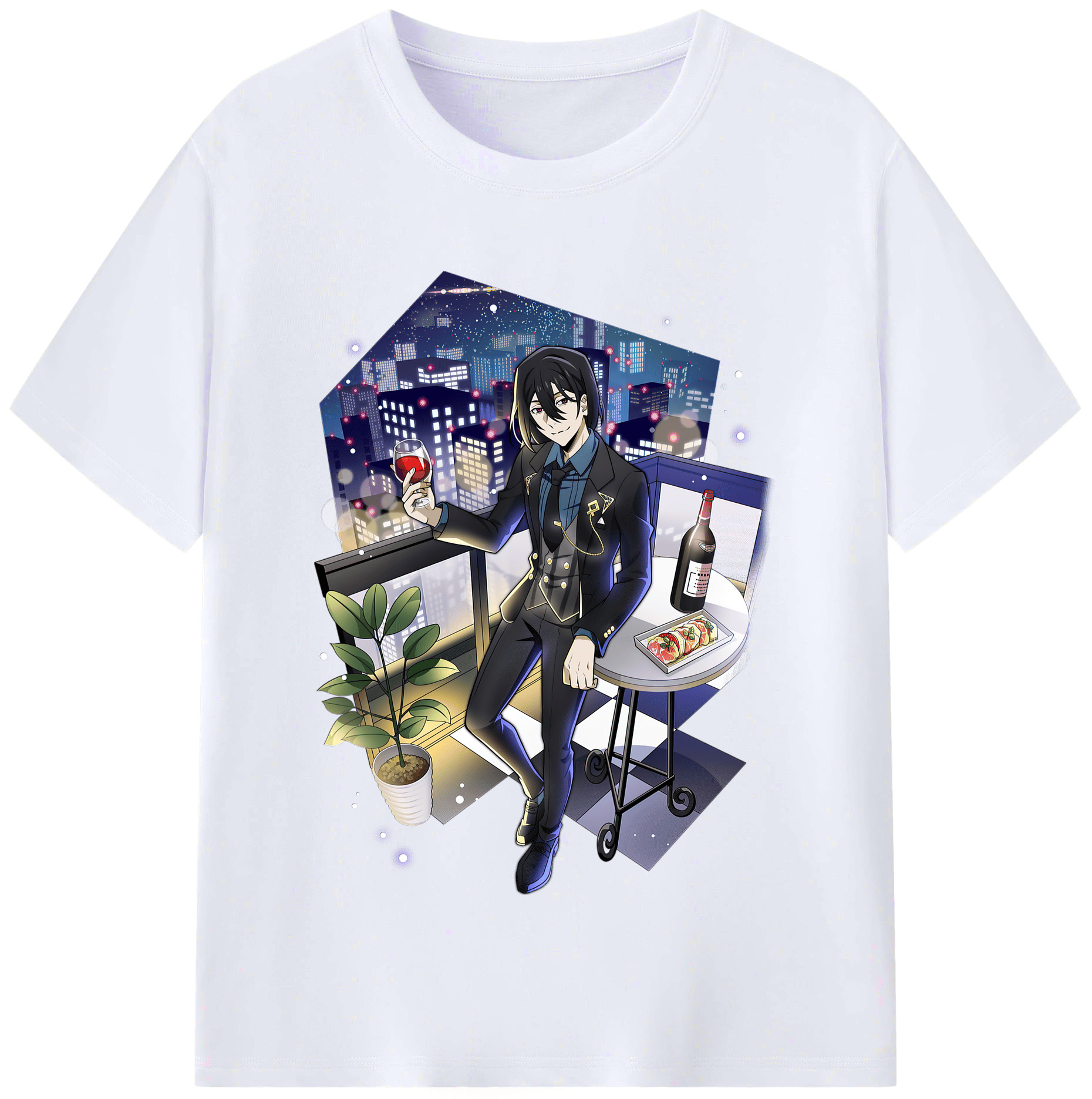 （画像用） 文豪ストレイドッグス Bungo Stray Dogs レディースカジュアルプリントTシャツ（綿100％）