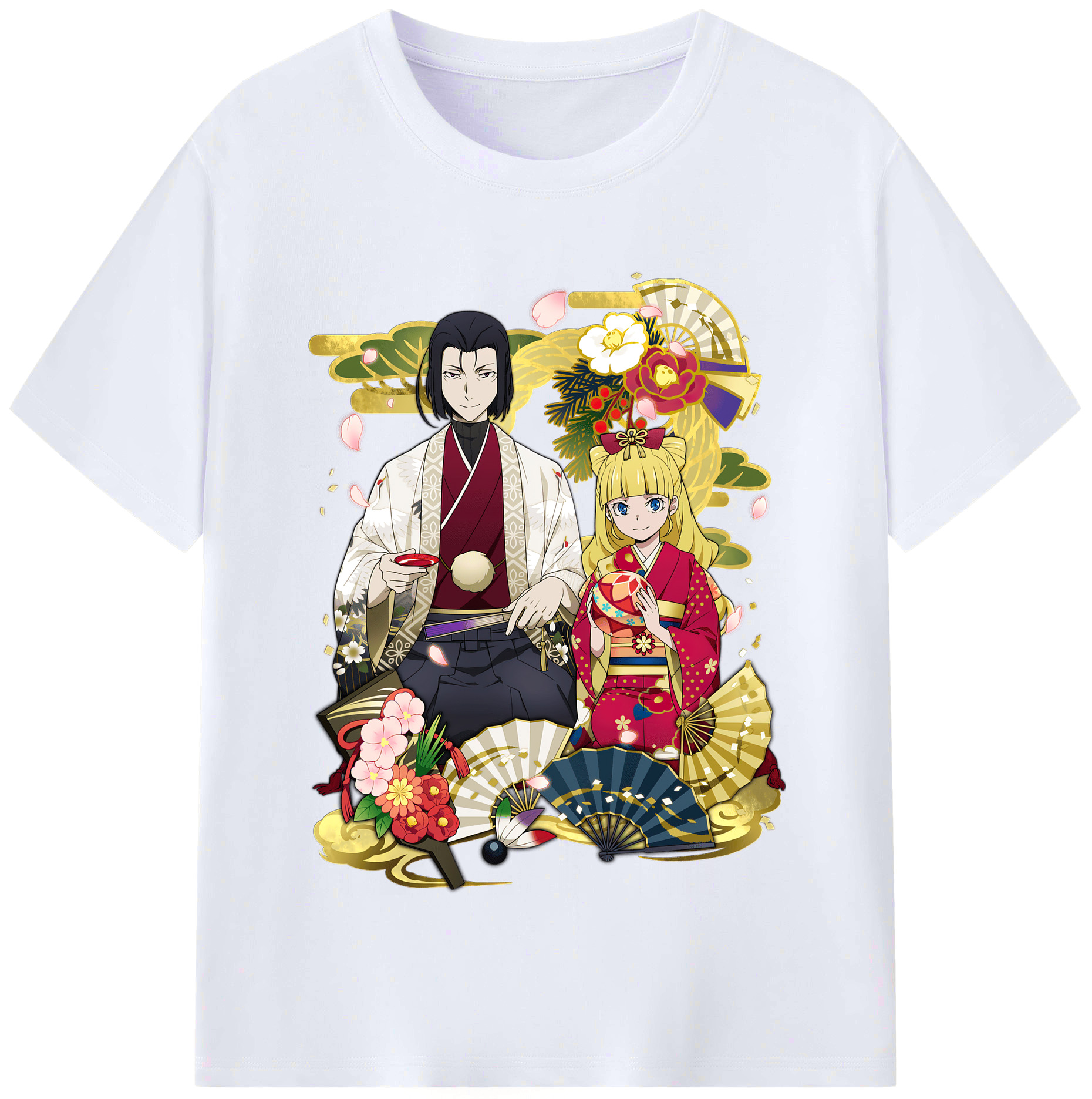 （画像用） 文豪ストレイドッグス Bungo Stray Dogs レディースカジュアルプリントTシャツ（綿100％）