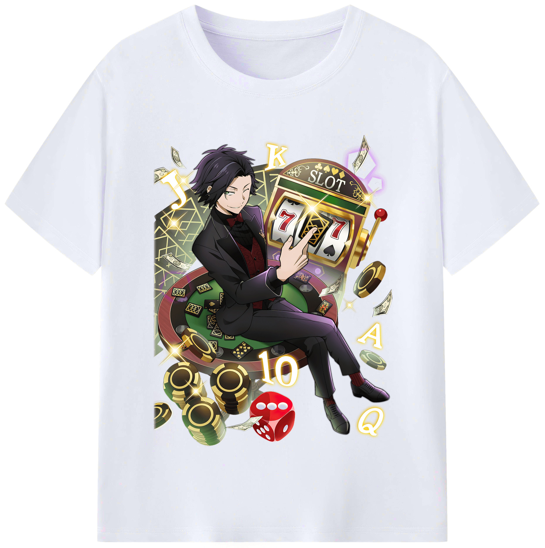 （画像用） 文豪ストレイドッグス Bungo Stray Dogs レディースカジュアルプリントTシャツ（綿100％）